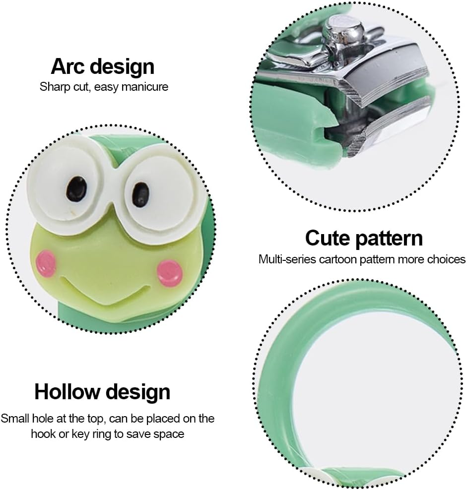 BIRLOZA Set of 2 Nail Clippers Straight Nail Clippers for Fingernails, Nail Clippers Sharp, Nail Cutter for Women, Girls and Children