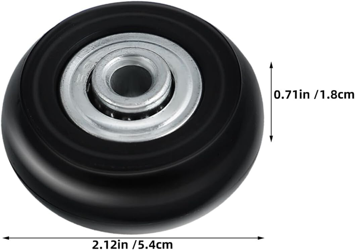 HANABASS Luggage Caster Silent Swivel Replacement Wheels for Suitcase Travel Spare Parts Repair Kit Compatible Luggage Suitcase Wheels Assembly image number 1