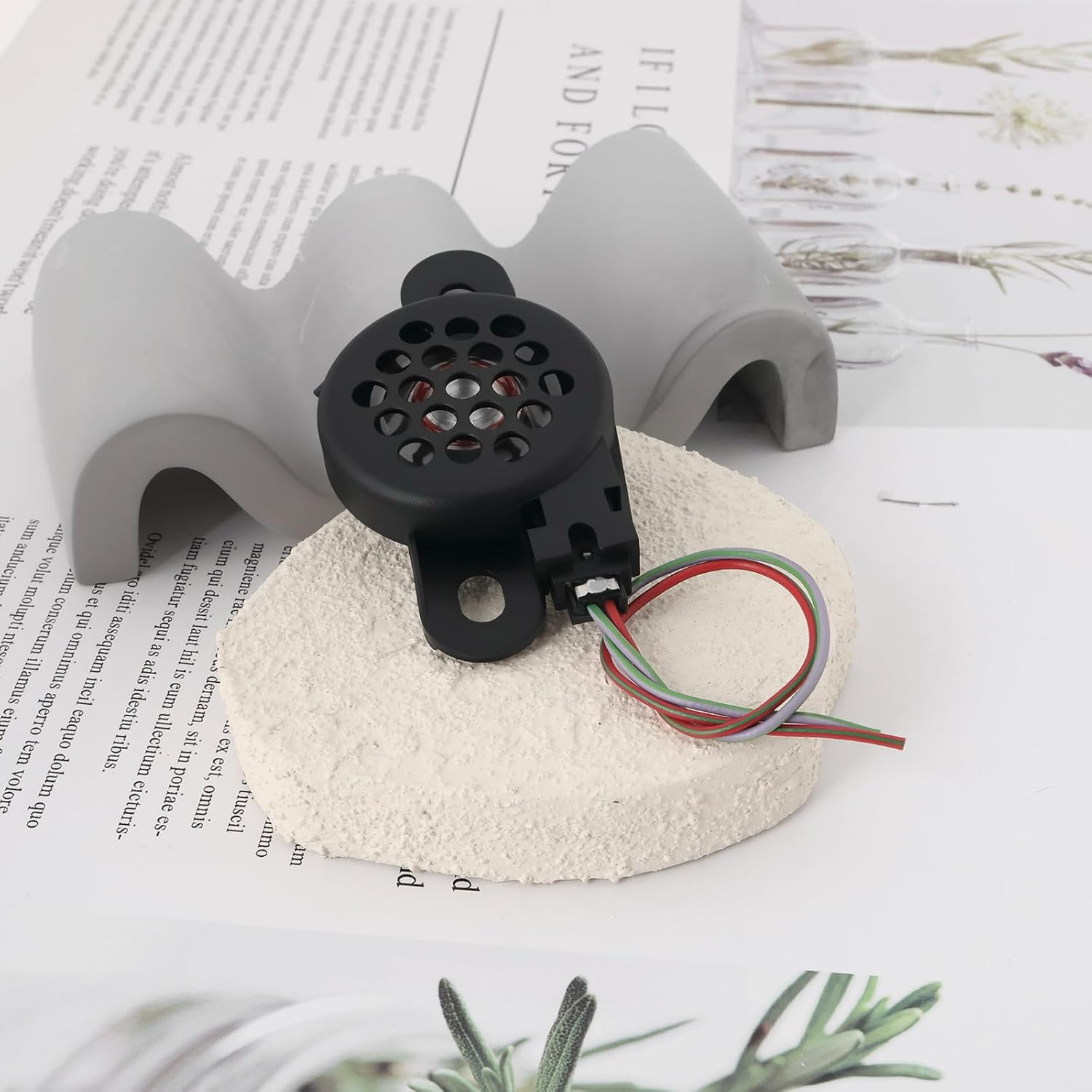 VGOL 1Pc Car PDC Parking Warning Buzzer Speaker Reversing Alarm 8E0919279 5Q0919279 Compatible with Audi Compatible with Volkswagen with Wire Black image number 4