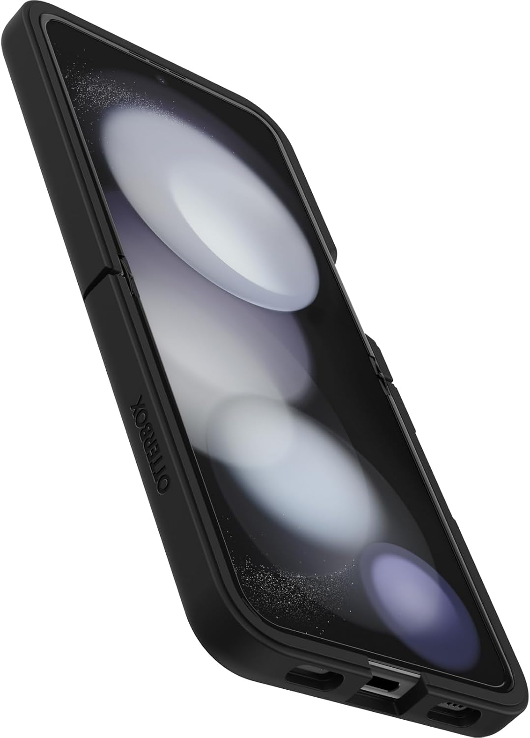 Otterbox Galaxy Z Flip5 Thin Flex Case - Black, Ultra-Slim, Hard Case with Soft Edges, 5G and Wireless Charging Compatible - Clear image number 2