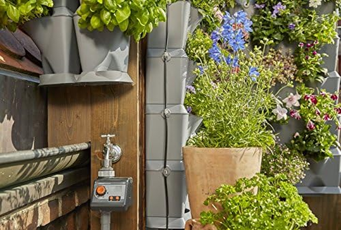 Gardena Natureup! Micro-Irrigation Vertical Kit: Watering System for up to 27 Plants (13156-20), Grey, 5.5X22X32 Cm image number 4