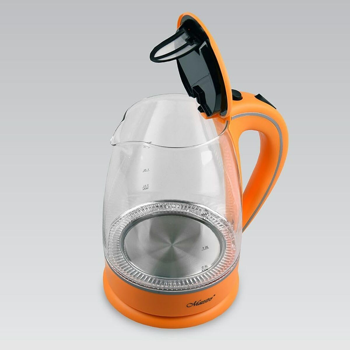 Kettle Feel Maestro MR-064 Orange Transparent Glass 2000 W 1.7 L