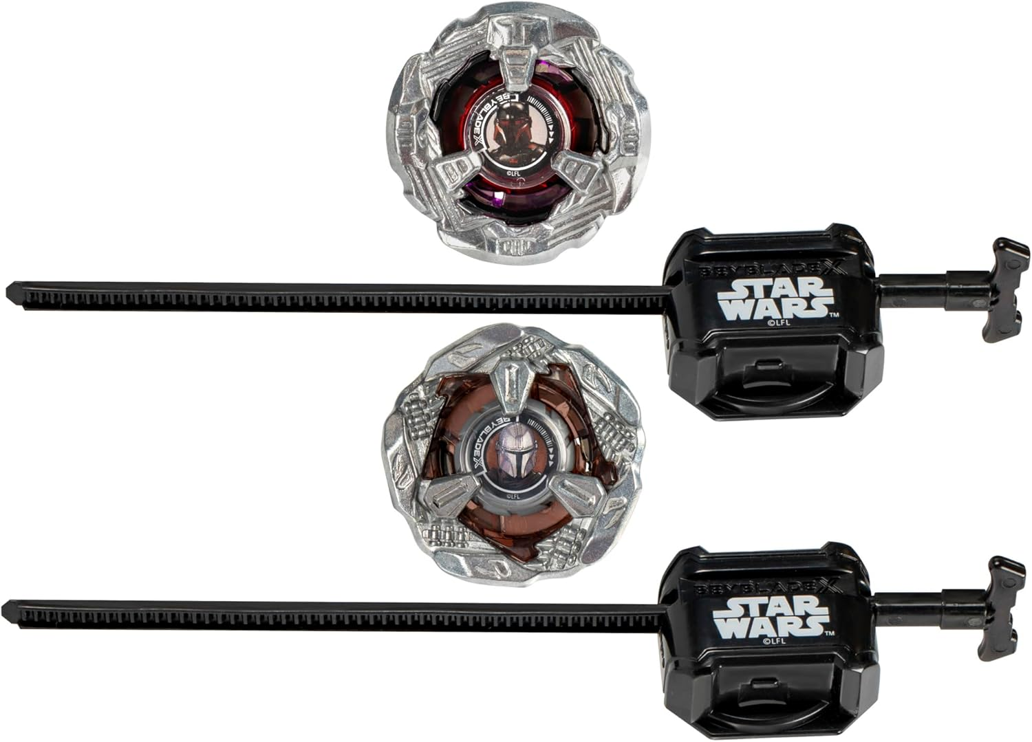 Hasbro Beyblade X and Star Wars Collab the Mandalorian 3-60F Vs. Moff Gideon 3-80N Multipack Set image number 4