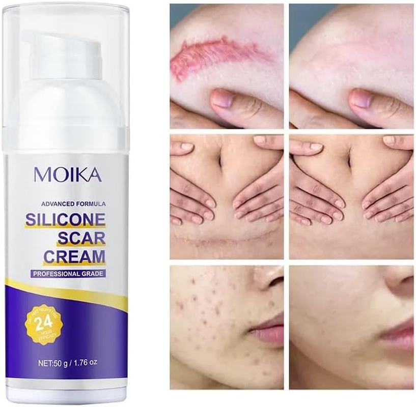 Organic Natural Tummy Leg Facial Scar Cream Pimples Stretch Marks Remove -Strong Effective Acne Scar Removal Cream,Lightweight Daily Moisturizer for Face & Body, Fast Absorbing, Non-Greasy Hydration, Gentle Skincare for All Skin Types &ndash; 50 Ml / 1.7 Fl Oz image number 6