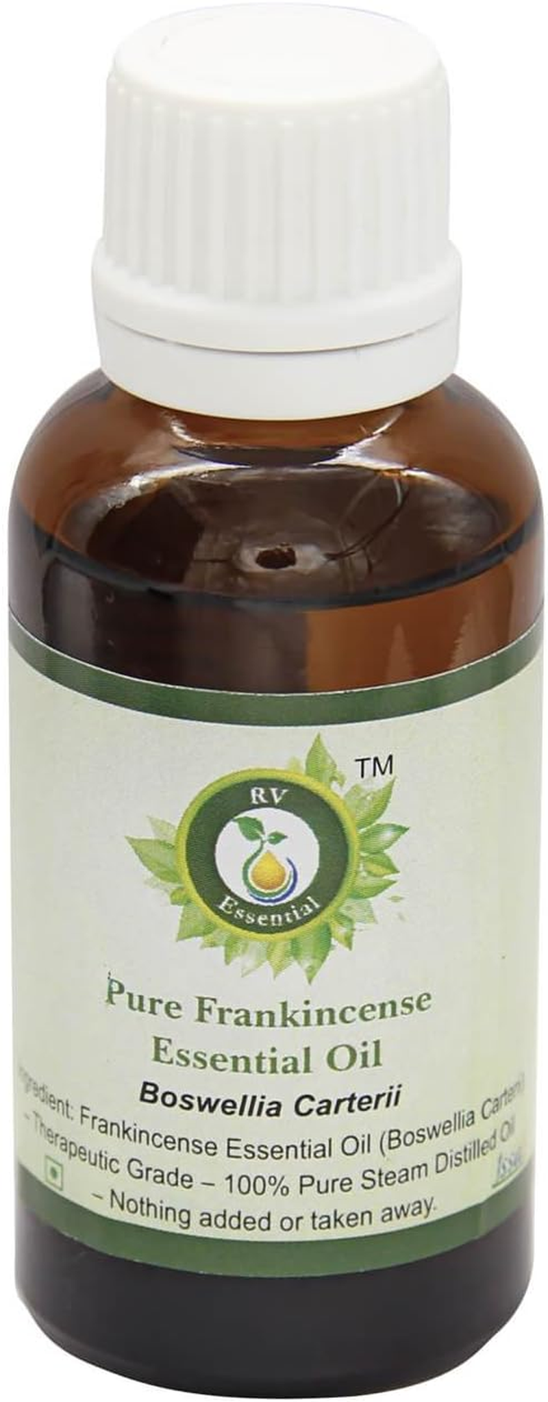 Frankincense Essential Oil | Boswellia Carterii | for Body | 100% Pure Natural | Steam Distilled | 5Ml | 0.169Oz by R V Essential image number 1