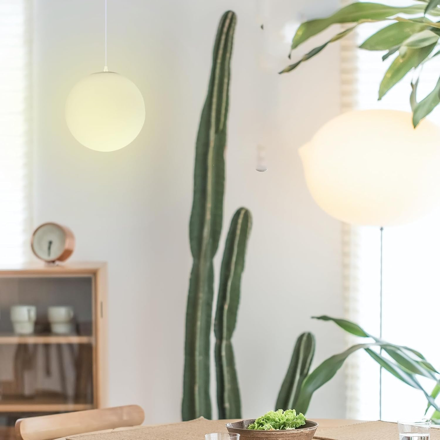 TEHAUX 2Pcs G9 Glass Lampshade, Glass Globe Lamp Shade Glass Shade Globe Lamp Shades for Light Fixtures Antique Light Covers Lamp Covers Frosted White Small Lampshade for Light image number 1