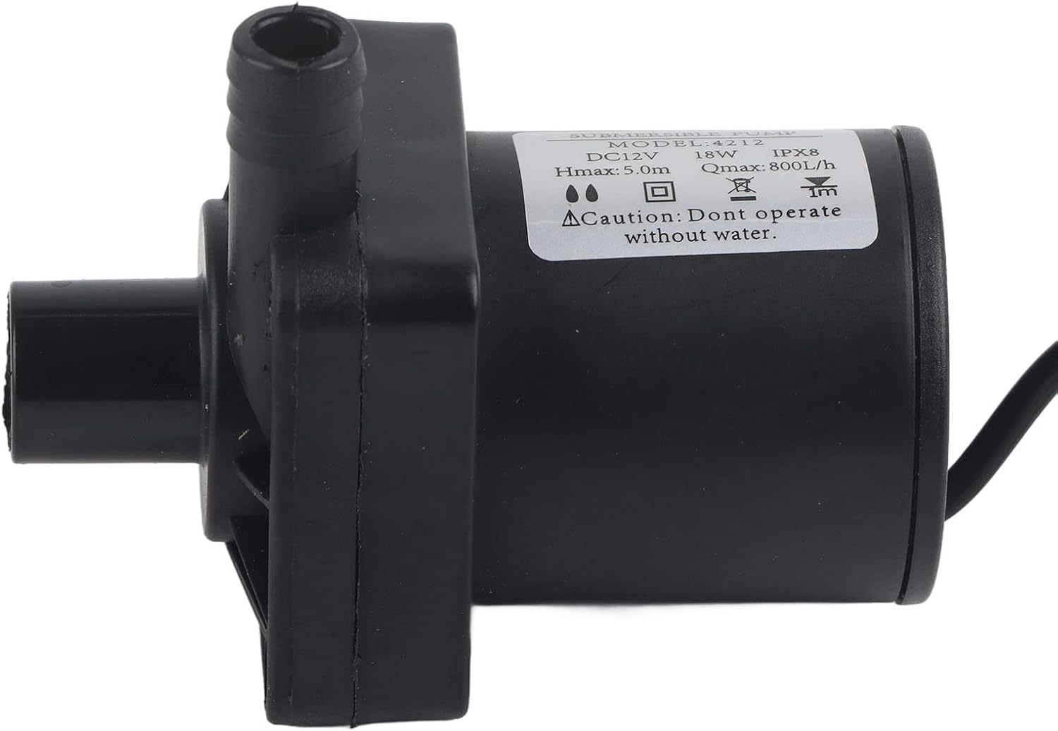 Jeffergarden DC Submersible Pump Mini ABS Silent Brushless Motor Fountain Pump for Pools Pond 12V 18W image number 1