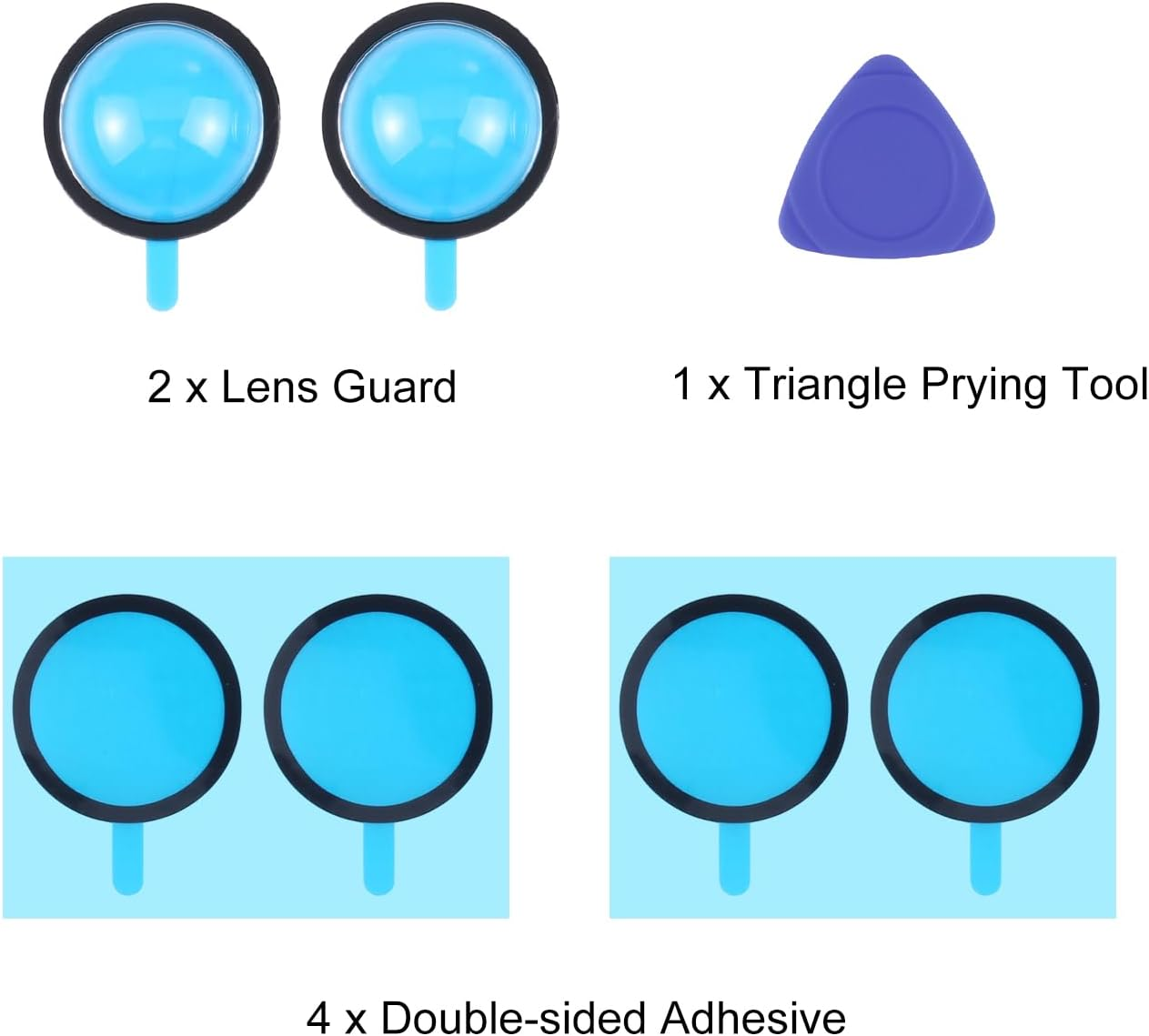 Potgosto Lens Guard PC Protective Cover Kits for Tesla from 2023 Cybertruck / 2025 Model Y Juniper / 2025 Model S / 2025 Model 3 Front Bumper Camera image number 2