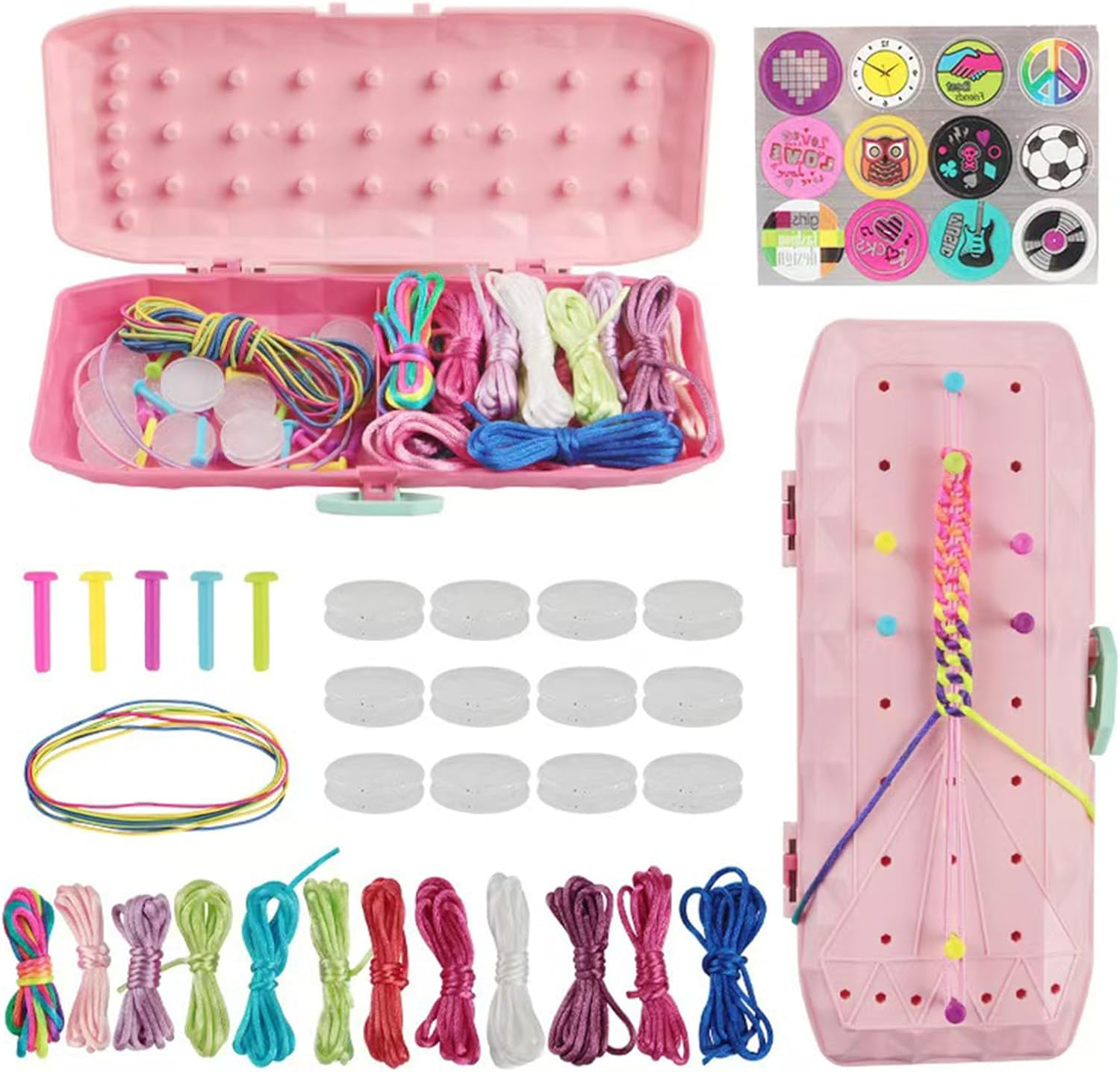 CYZAM Friendship Bracelet Making Kit, Art and Craft Set for Kids Ages 8-12, DIY Bracelet String Maker Kit Toys for Teens 6 7 8 9 10 11 12 Years Old Girls image number 5