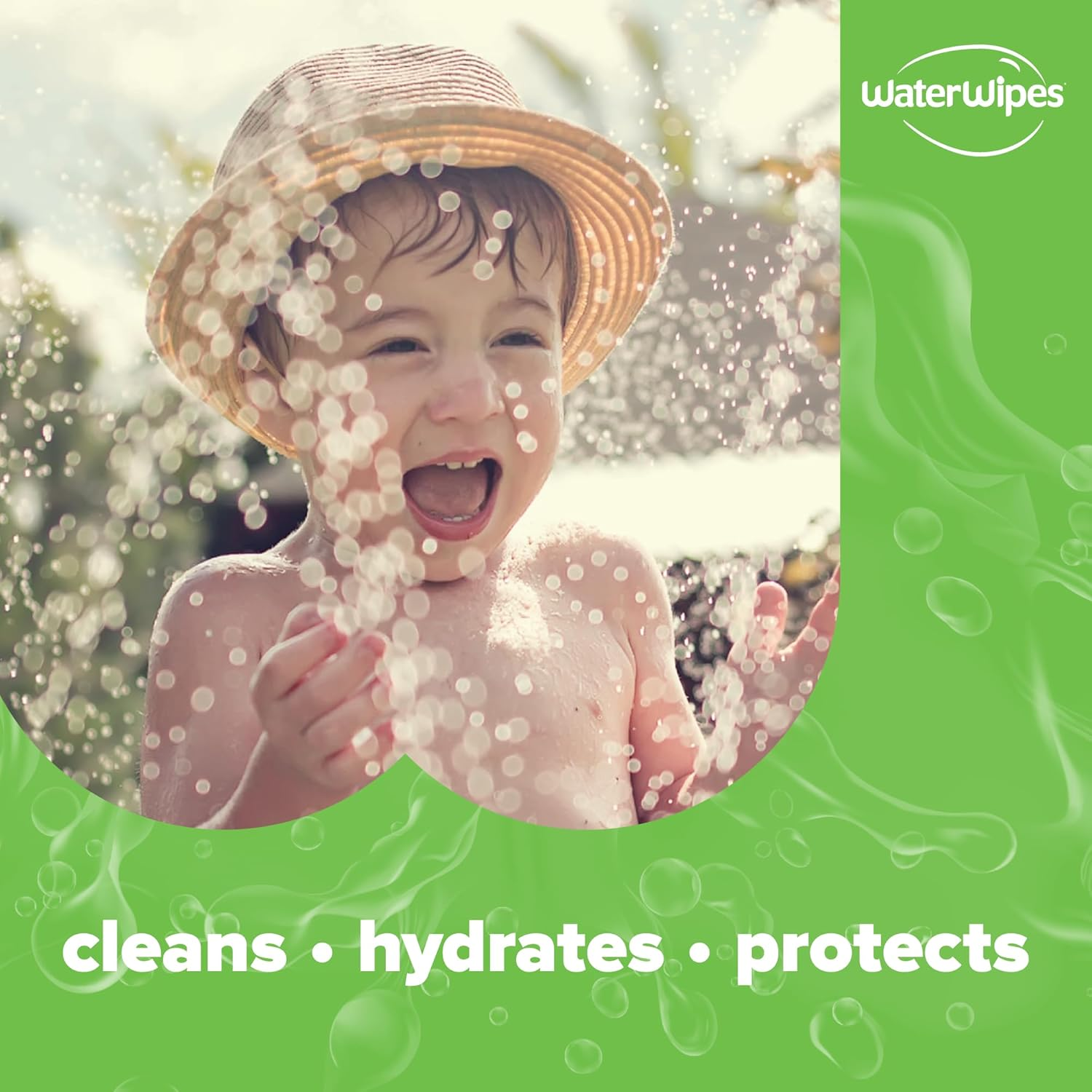 Waterwipes 720 Pack, Hydrating Clean, 99% Water Based with Aloe Vera, Clean, Hydrate & Protect Skin, Unscented & Hypoallergenic (12 Packs X 60 Wipes) image number 2