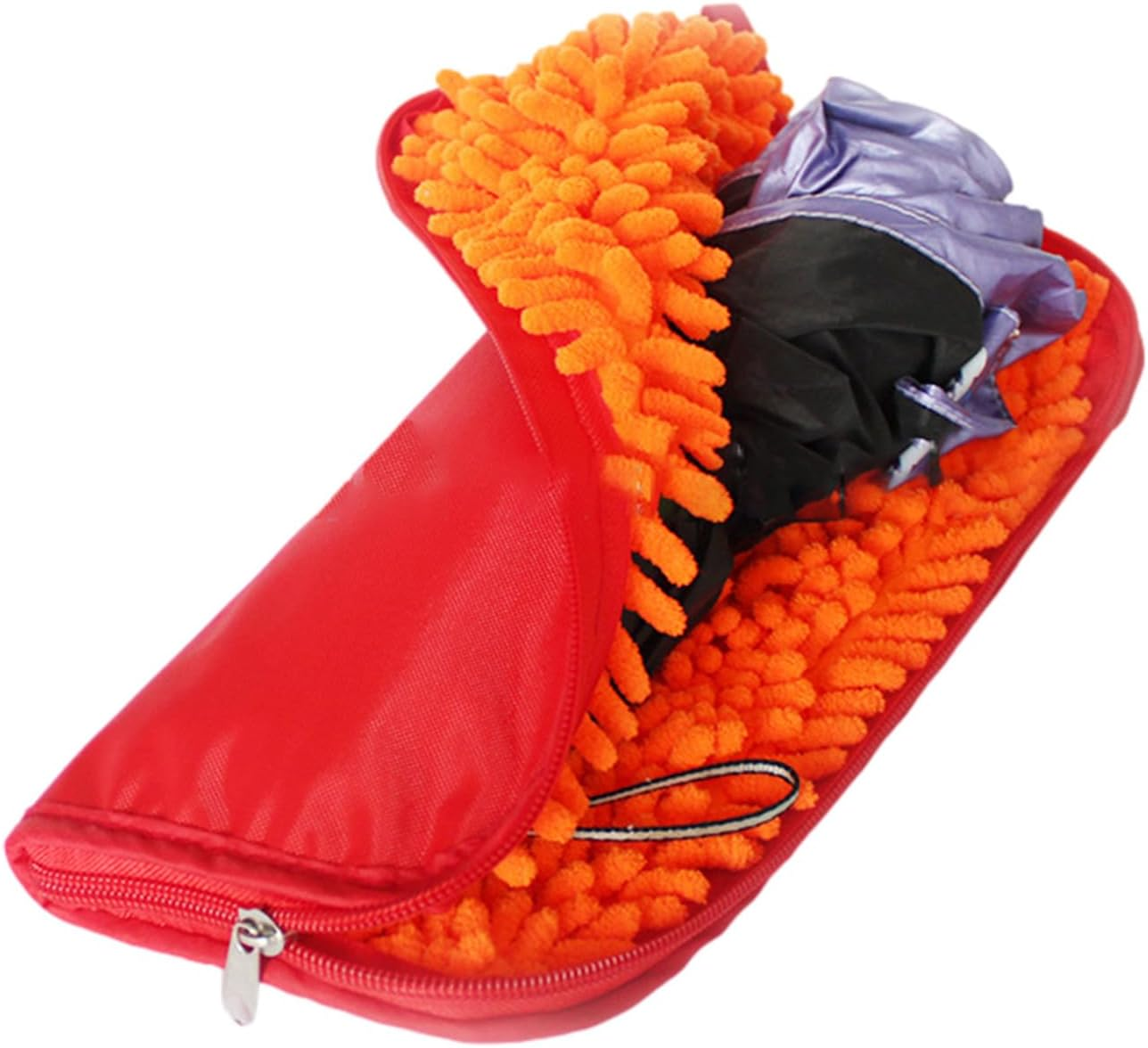 Waterproof Absorbent Umbrella Storage Bag | Folding Umbrella Cover Case Portable Zippered Closure Pouch for Commute Work School,Exquisite Wet Travel Umbrella Case,Strong Water Absorption Umbrella Case