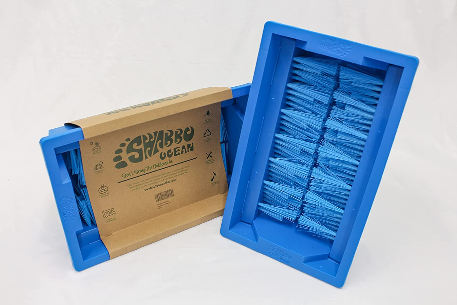 SWABBO Footwasher, Beach Essentials for Washing Feet Outdoors, Portable Pool Foot Bath, Keep Sand and Dirt Out of the House, Portable and Durable, for Beach, Poolside, Camping image number 4