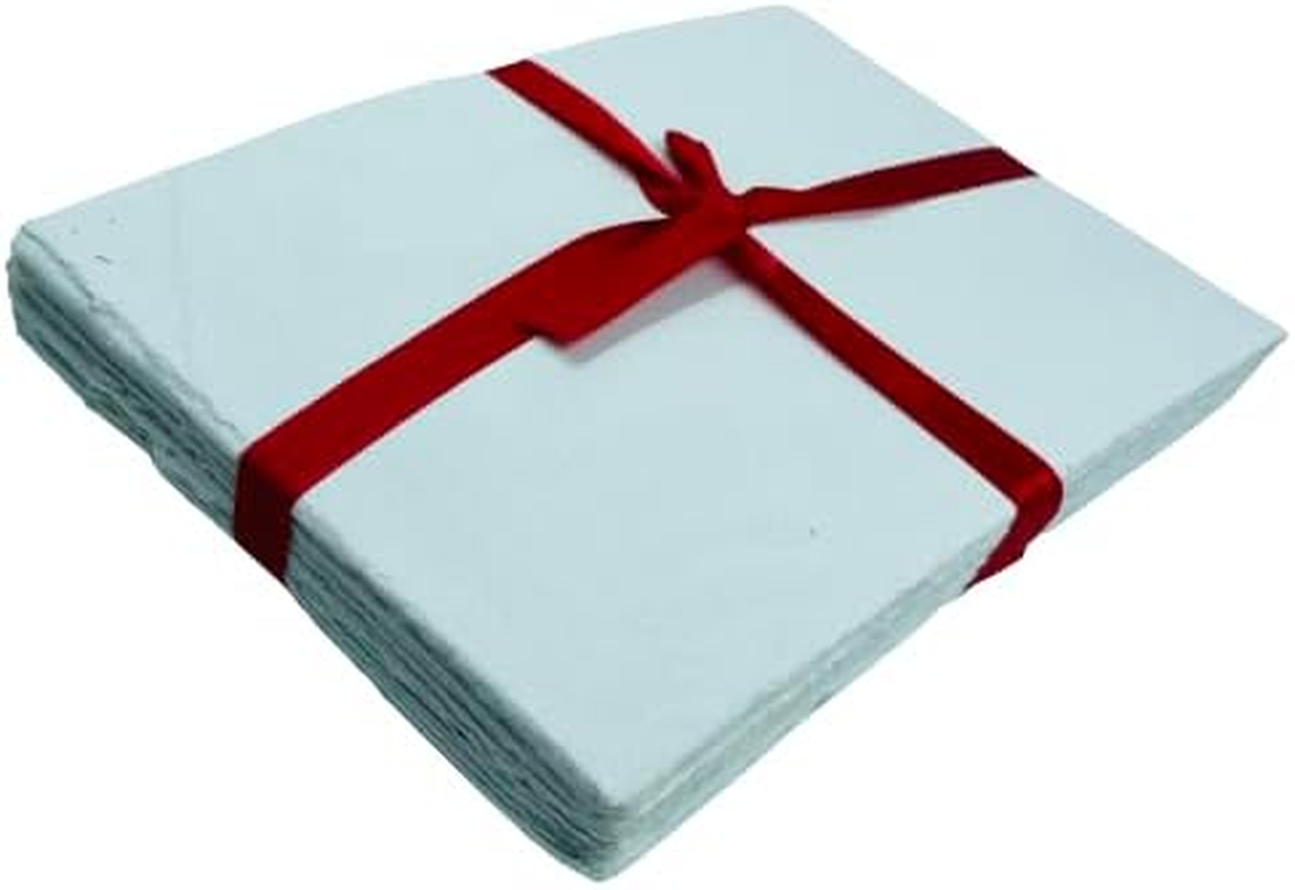 OVERDOSE White Cotton Paper - Pack of 50 - Handmade Cotton Sheets - Paintings, Drawings, Letters, Stationery - Thick 200 GSM - Size 7X5 Inches - 15X10 Cm image number 4