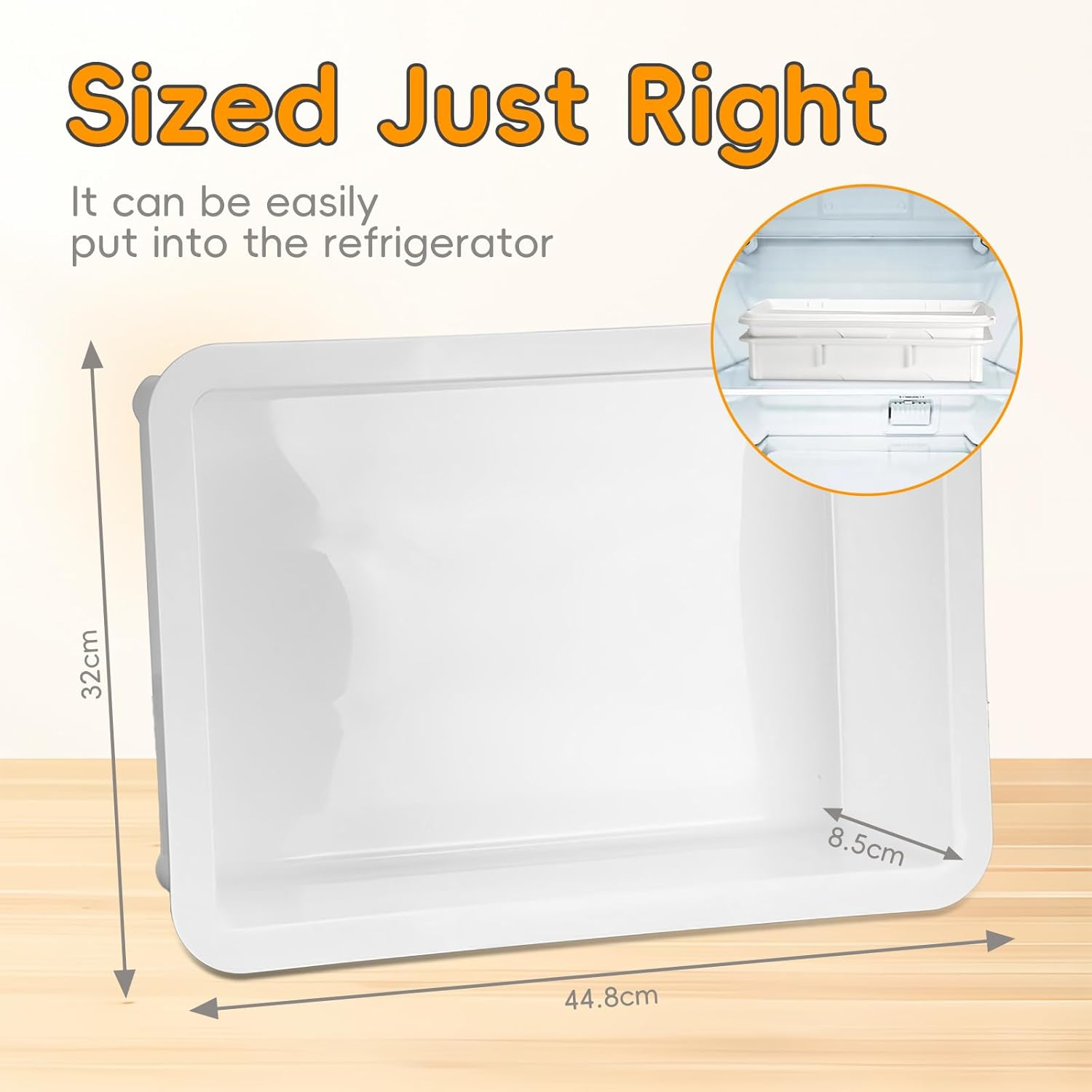 4-In-One Dough Proofing Box Set &ndash; Food-Grade Stackable Pizza Dough Proofing Containers with Lids for Home Baking Sourdough, Pastry (48 * 34 * 21Cm) image number 2