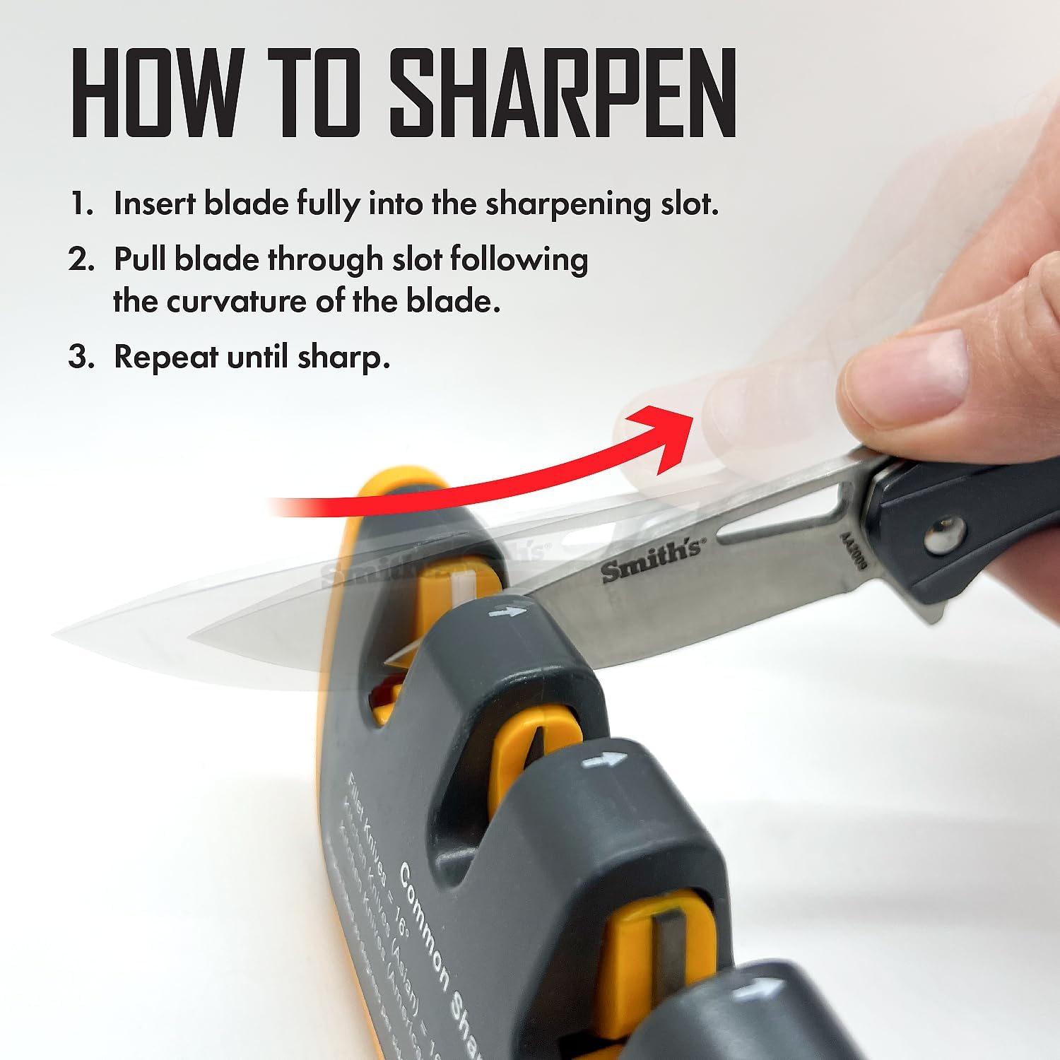 Smith'S Adjustable Angle Pull-Thru Knife Sharpener image number 2