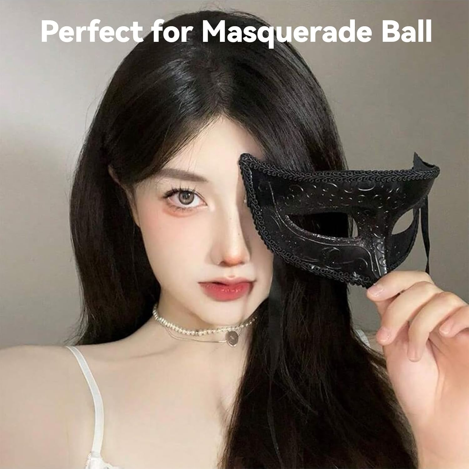 Couples Masquerade Masks, Cosplay Party Masks image number 1