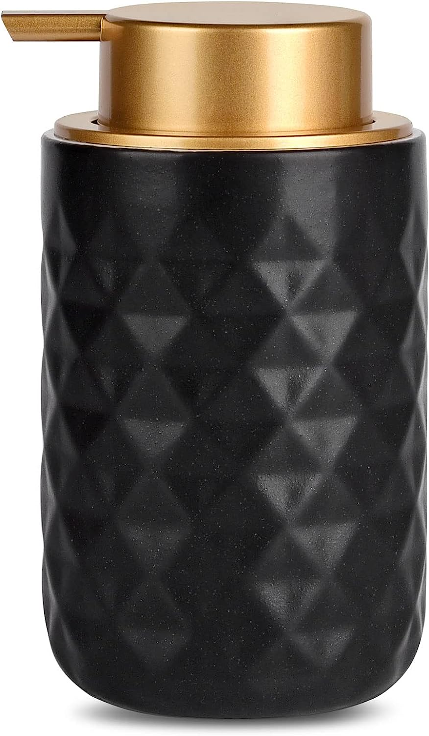 Foam Dispenser - Hand Pump Dispenser Beige Foaming Soap Dispenser Ceramic Dish Liquid Dispenser for Kitchen Bathroom Hand Wash Bottle (13.5Oz/400Ml Light Green)