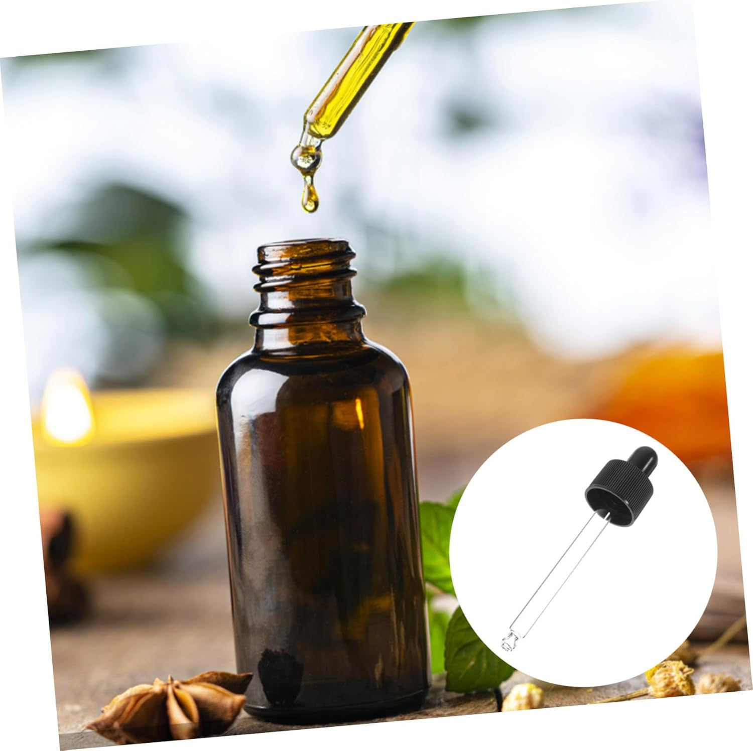 WOFASHPURET 12Pcs Silicone Glass Dropper for Oil Bottles Anti-Drip Oil Pipette Dispenser Clear Eye Dropper Travel-Friendly and Stylish image number 6