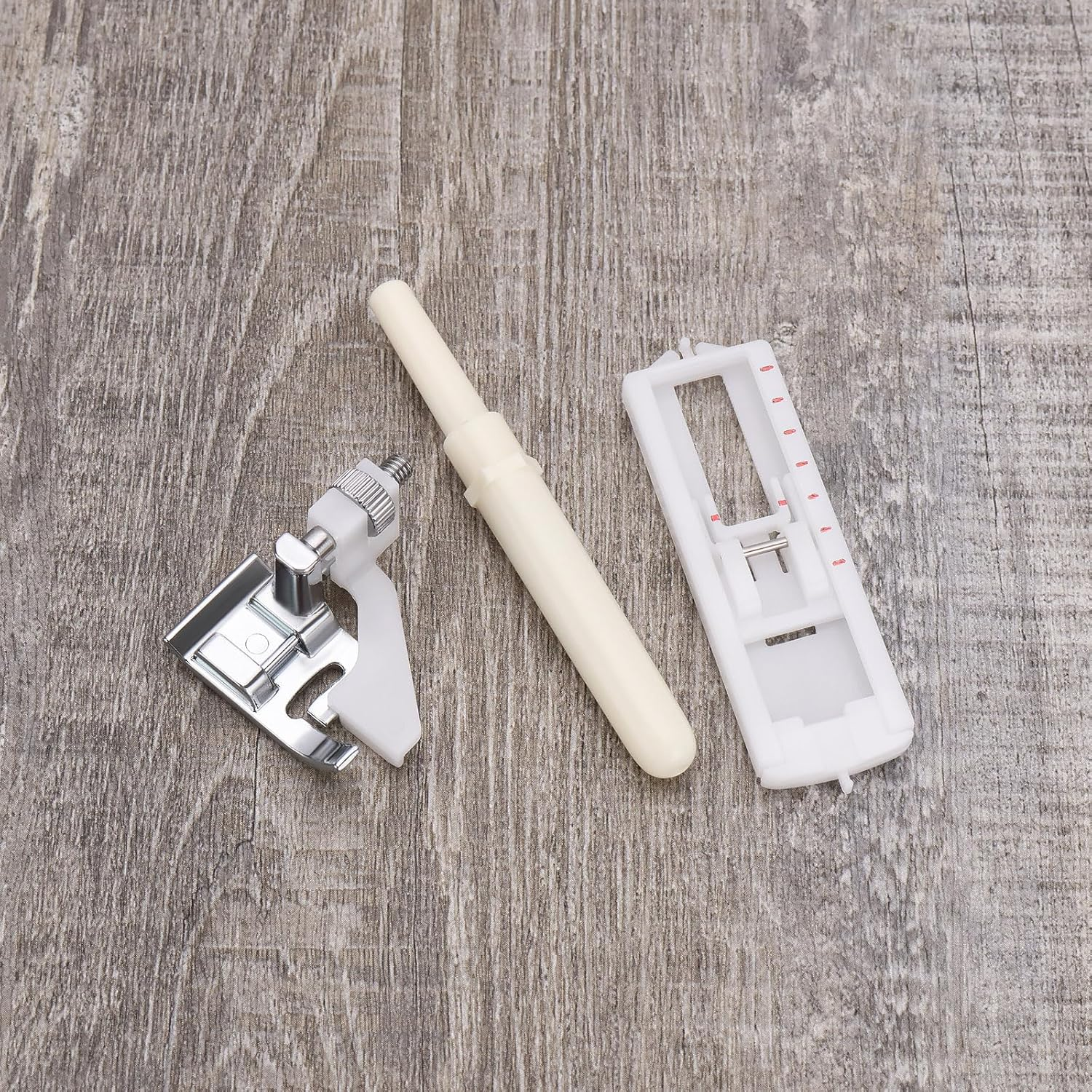 YINETTECH 12Pcs Universal Sewing Machine Presser Foot Set Compatible with Brother Compatible with Janome Compatible with Singer Compatible with Baby Lock image number 6