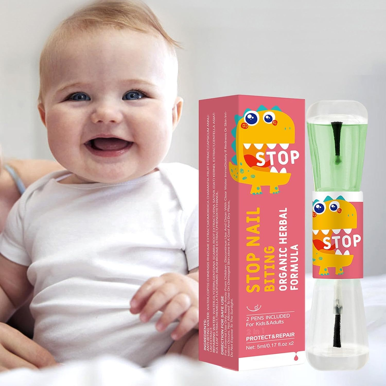 Meindin Nail Biting Prevention | Thumb Sucking Solution Nail Strengthener,Finger Sucking Guard Prevention, Long-Lasting Protection, Safe Forenhanced Nail Care image number 2