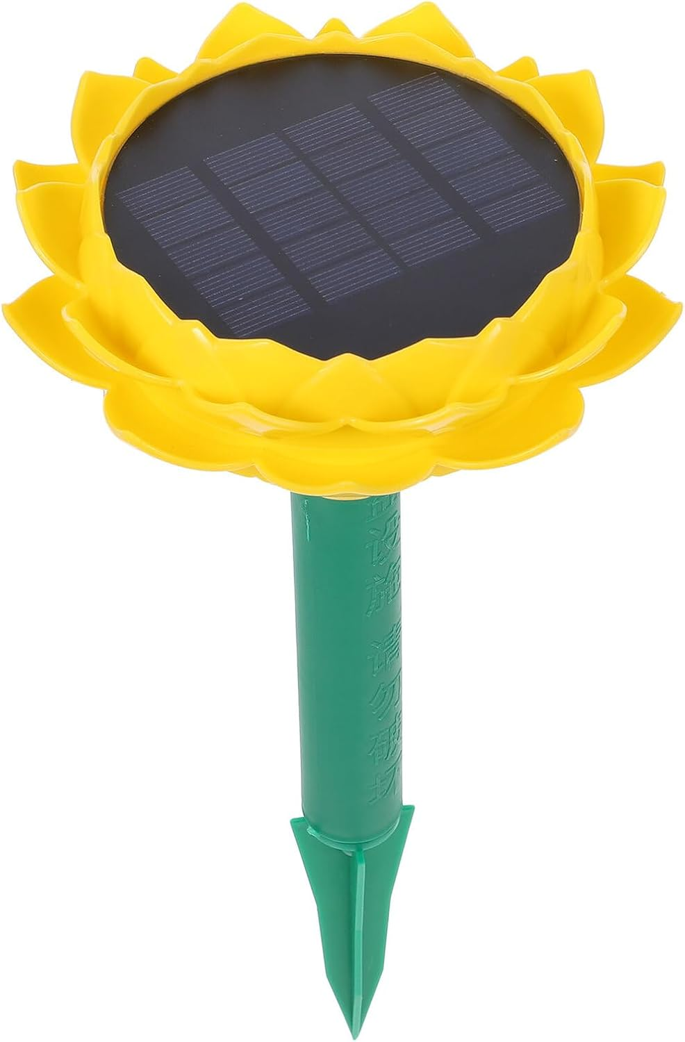 Veemoon Waterproof Solar Powered Lotus Outdoor Speaker Buddhist Music Player Portable Wireless Speaker for Garden Courtyard Yellow image number 2