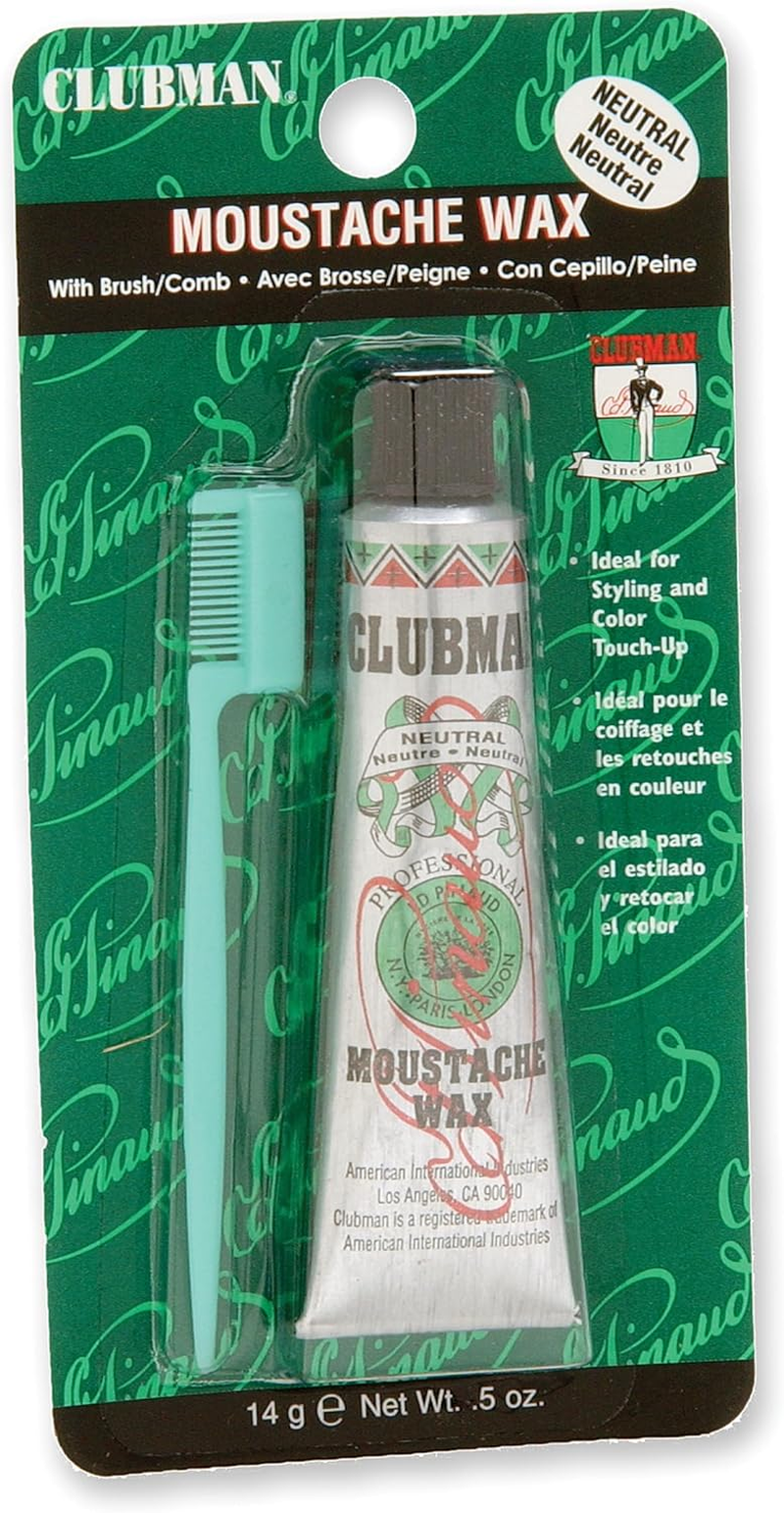 Clubman Moustache Wax Hang Pack - Neutral, 0.5 Oz image number 4