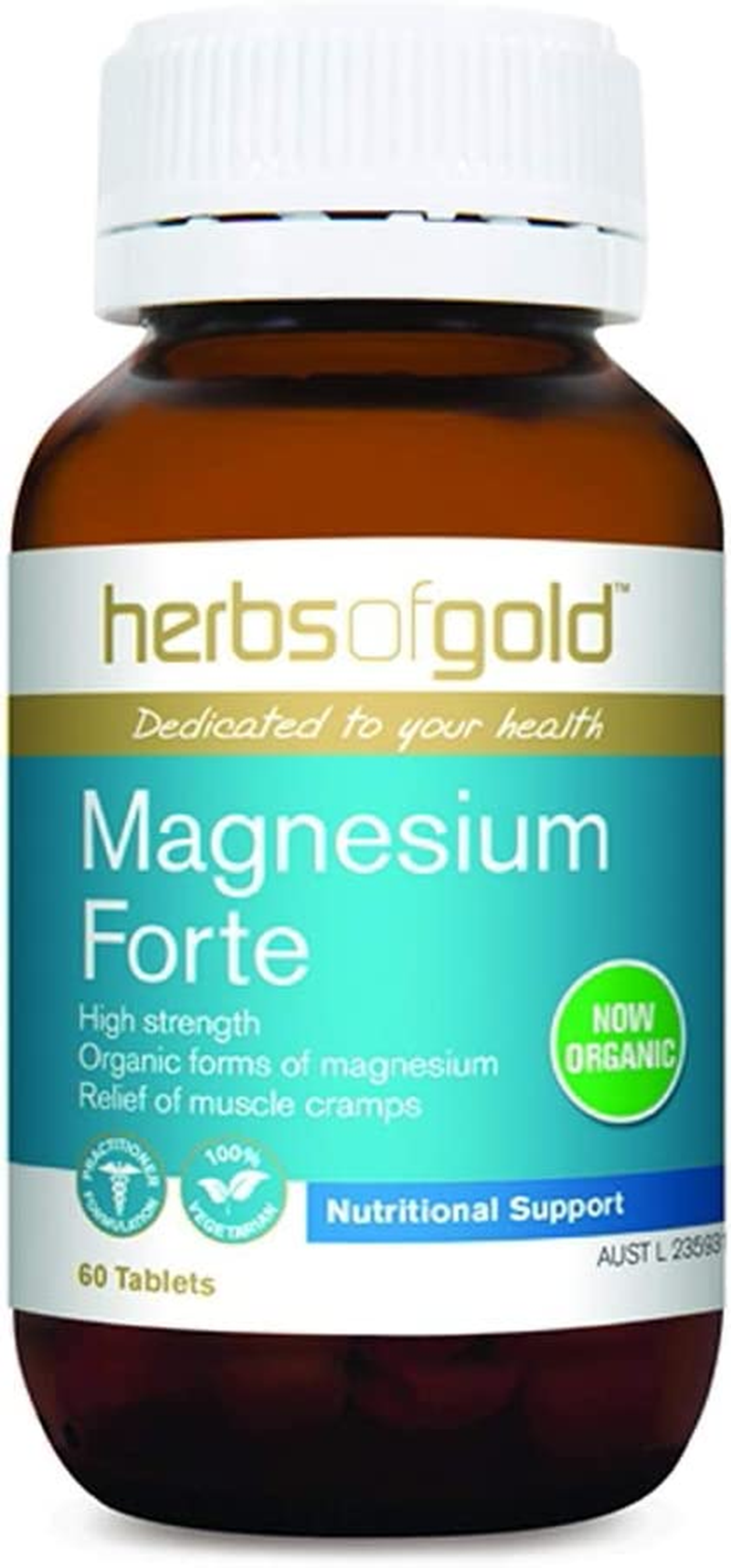 Herbs of Gold Organic Magnesium Forte 60 Tablets