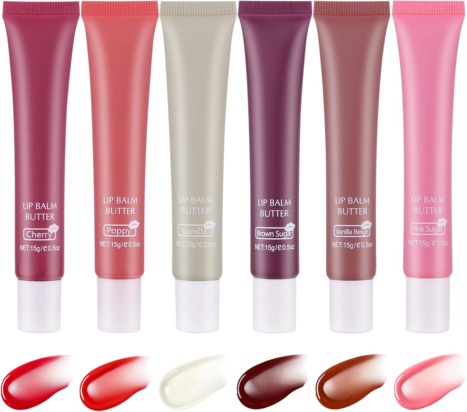 VRAIKO 2-In-1 Silky Lip Butter Balm & Lip Gloss, Hydration with Shea & Olive Oil Blend, Non-Sticky Moisture for Chapped Lips, Natural Ingredients (Cherry)