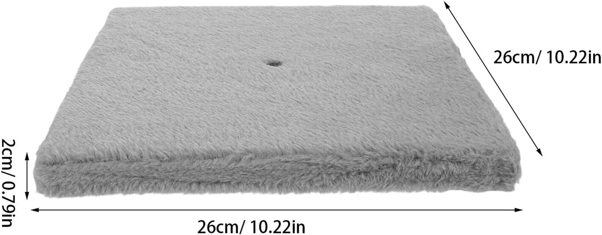 Yardwe Cat Scratching Board Base Grey Plush Cat Tree Replacement Platform for DIY Climbing Post Repair with Safe Rounded Edges Stable Support and Scratch Protection image number 5