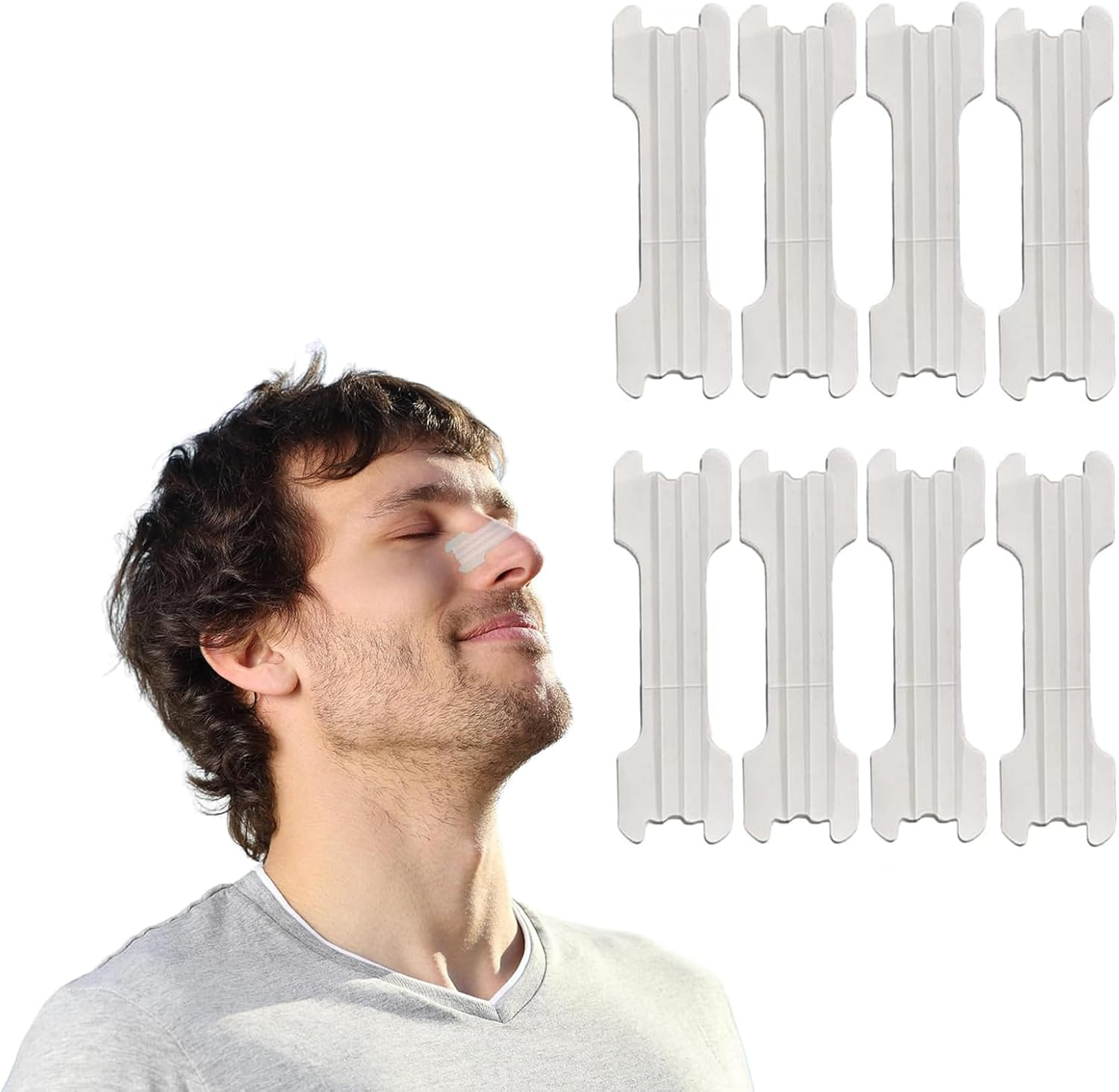 [50Pack]Breathe Nasal Strips to Reduce Snoring Works Instantly to Improve Sleep, Relieve Nasal Congestion Due to Colds & Allergies
