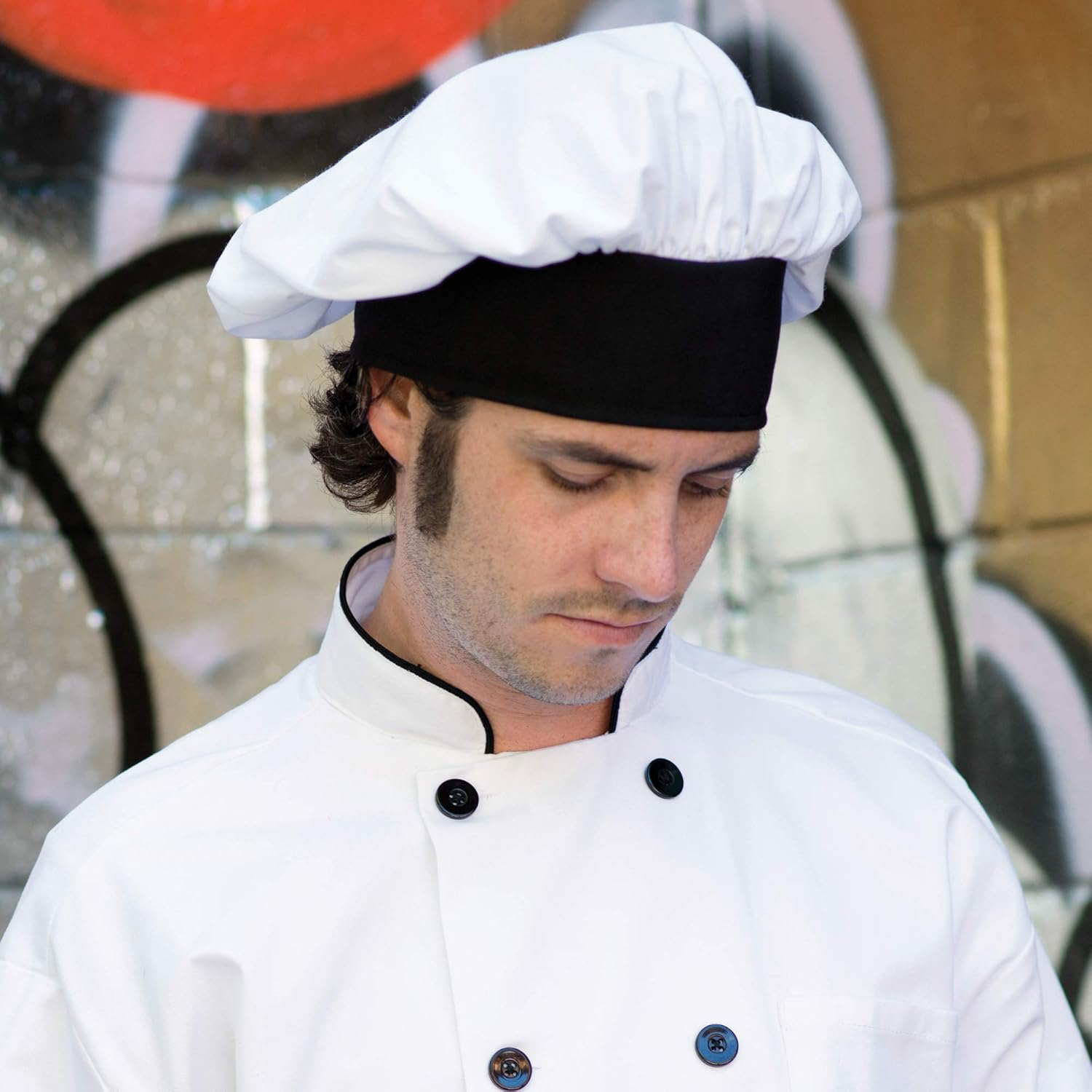 Uncommon Threads Unisex Poplin Chef Hat - White image number 6