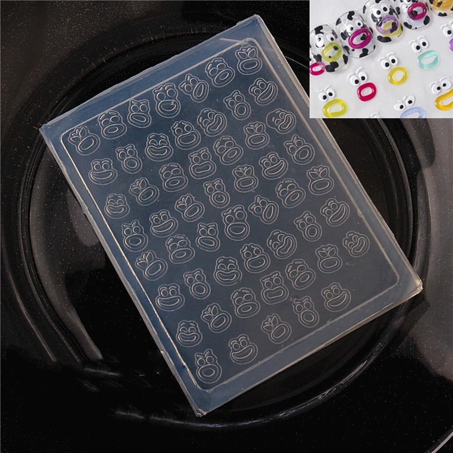 Nail Art Silicone Mold - Sturdy & Reusable Rose & Butterfly Designs for DIY Nails, Nail Salon, Professional Use image number 6