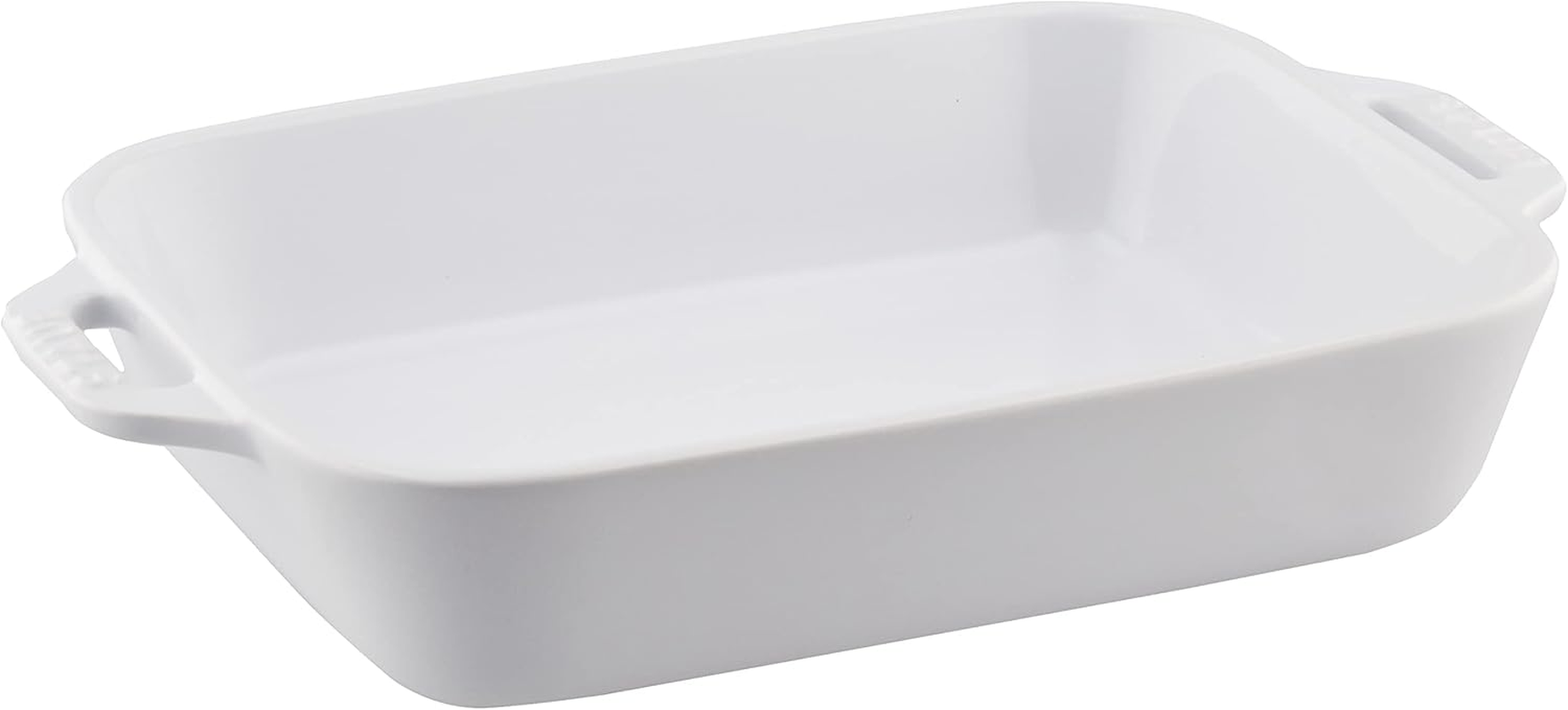 Staub Dish 40508-589 Rectangular Dish, White, 7.9 X 6.3 Inches (20 X 16 Cm), Ceramic Au Gratin Dish, Oven Safe image number 6
