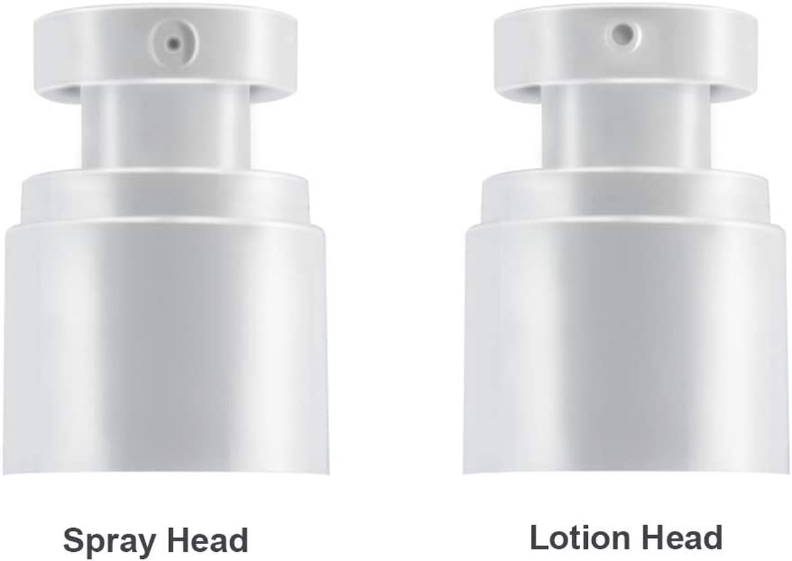 3 X Refillable Airless Pump Bottles, Empty Vacuum Cream/Lotion Dispenser Container, Liquid Cosmetic Sprayer Jar Toiletries Bottles for Makeup Foundations Travel (15Ml 0.5 Oz), BPA Free image number 4