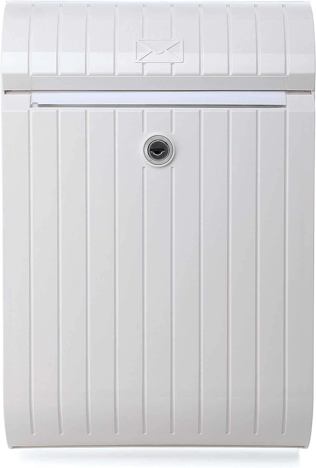 TATAY Mailbox Piccolo, Modern Design, Bright White Color, Made of Tough Plastic, Anti-Uv, Easy to Maintain, Ideal for Installation in Both Single-Family Homes and Communities.