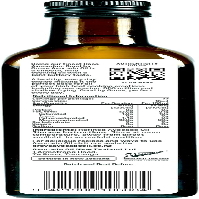 Grove Avocado Oil Good by Grove Avocado Oil 500Ml image number 1