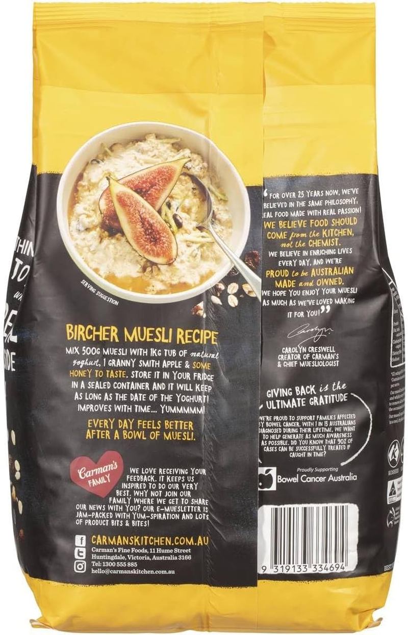 Carman'S Natural Untoasted Bircher Muesli 875 G