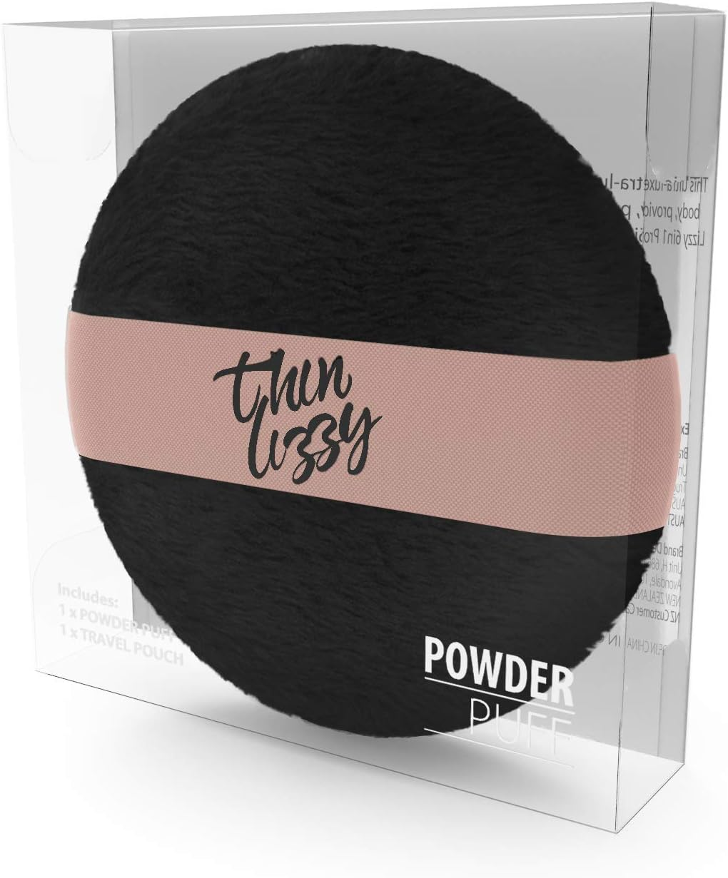 Thin Lizzy Powder Puff for Face Makeup, Loose Mineral Powder for Face & Body