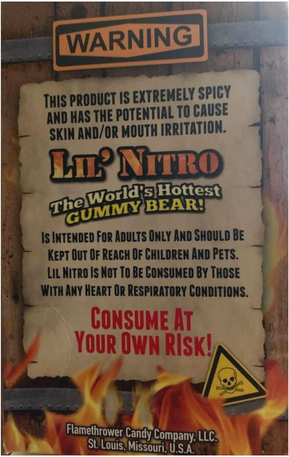 Lil Nitro World'S Hottest Gummy Bear 3G - American Candy image number 5