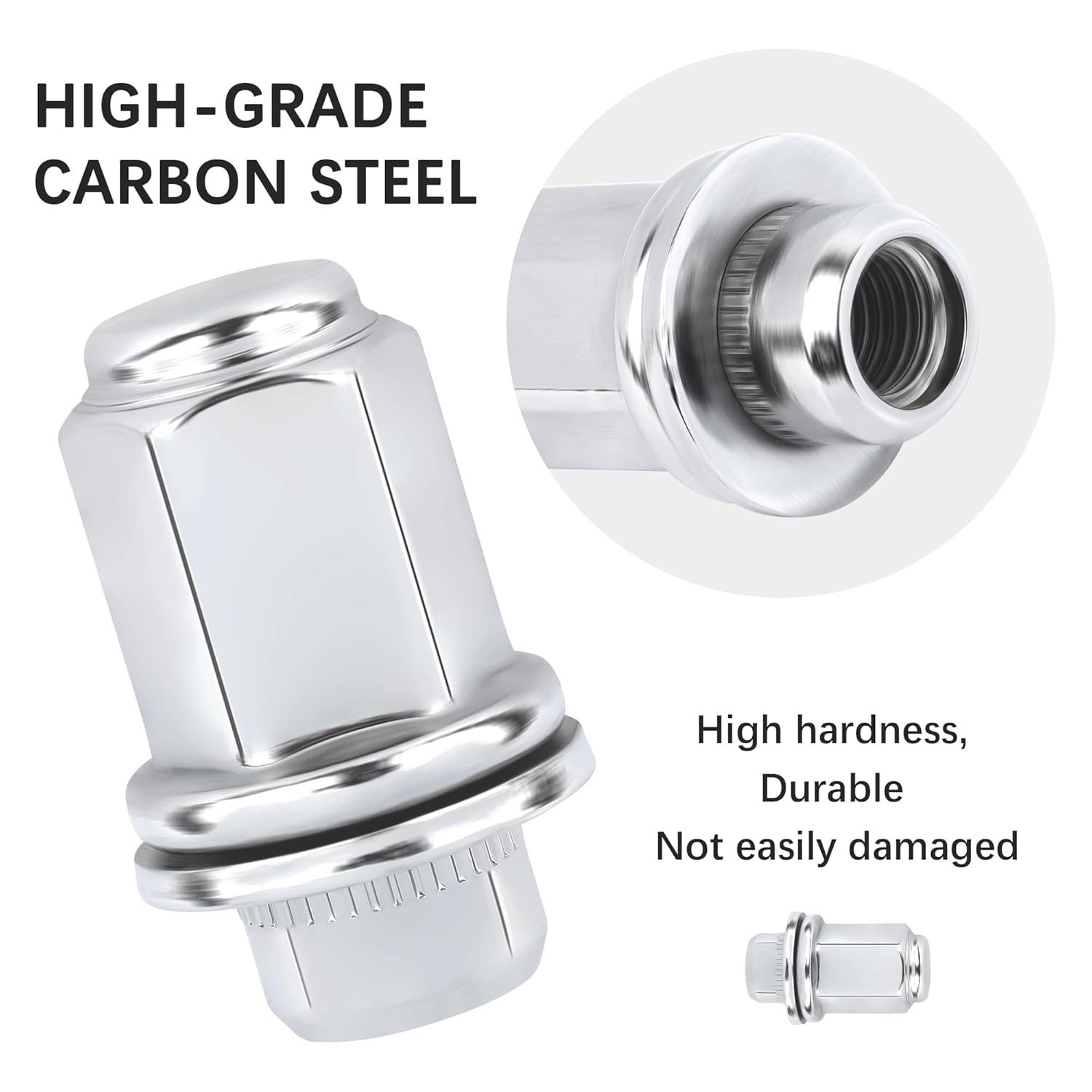 2Sets Wheel Studs and Lug Nuts Set Oem#4230135090,4230135100,M12X1.5 Tire Lug Nuts Compatible with Toyota Lexus Pontiac,Essential Car Accessories Lug Bolts for Secure Wheel Hubs(For Toyota) image number 1