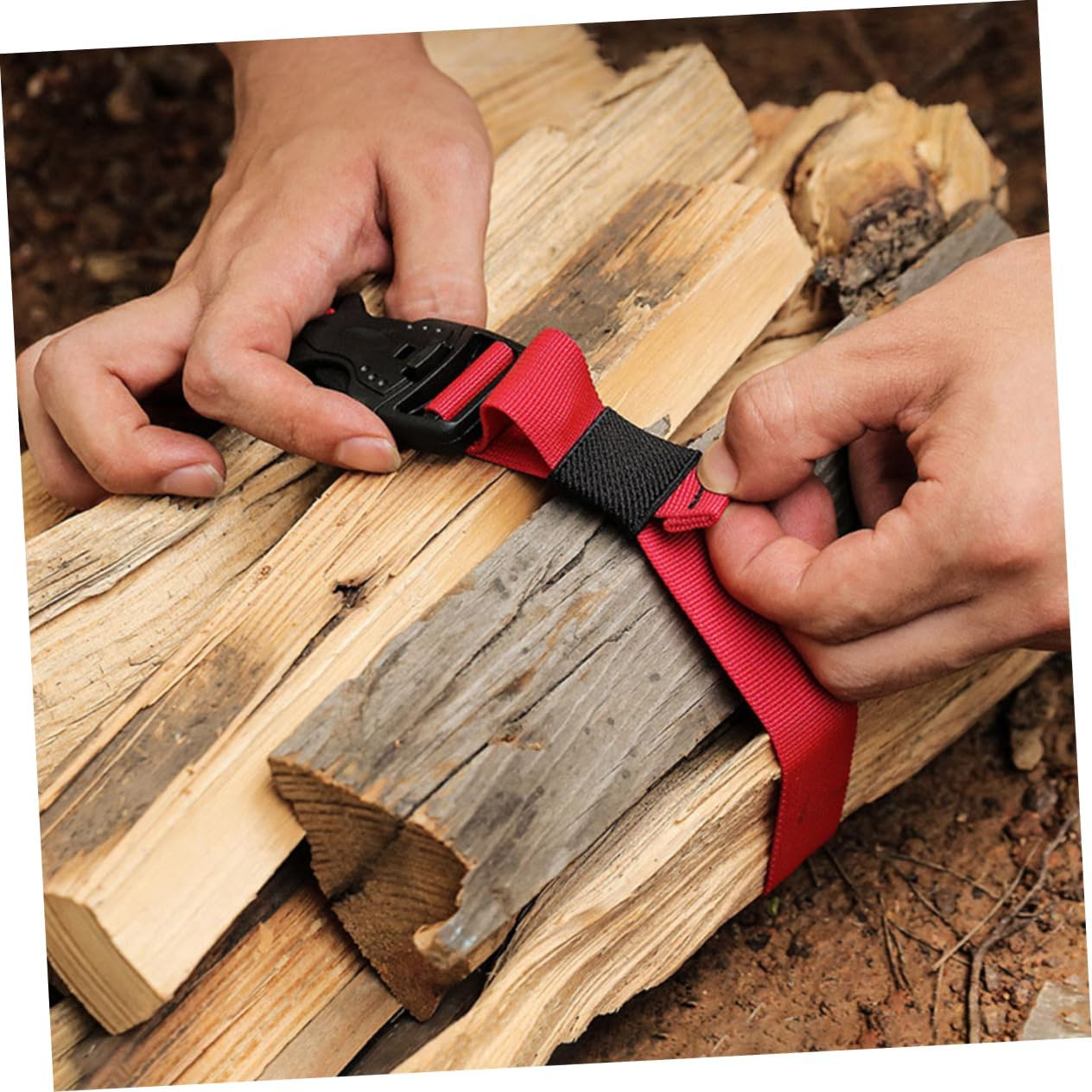 Yardenfun 3PCS Adjustable Nylon Luggage Straps Buckles Multi-Functional Cargo Fixing Ties for Travel and Outdoor Use image number 4