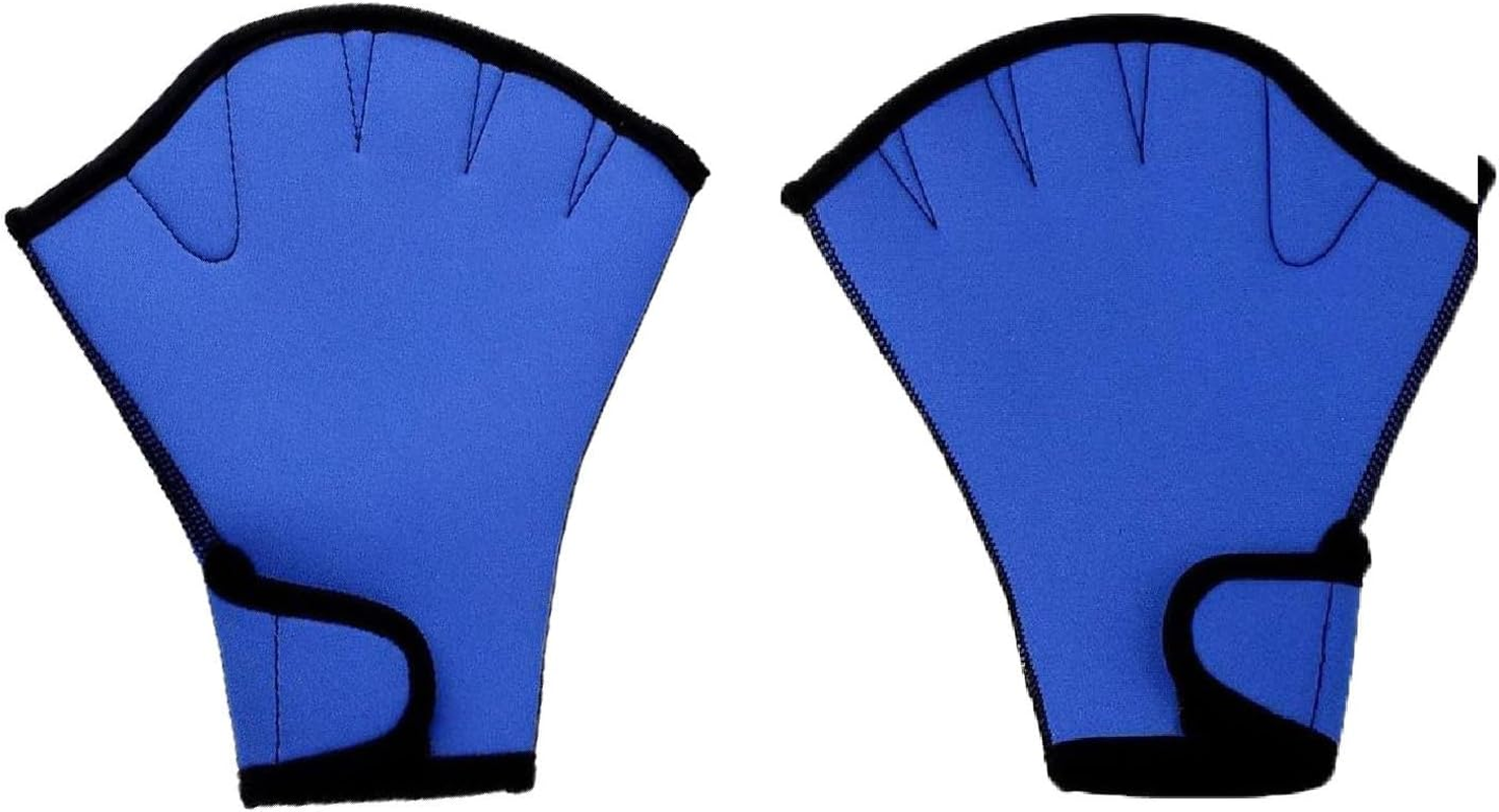 Swimming Aquatic Gloves Men Women Children Swimming Training Gloves Neoprene Gloves Webbed Breathable Lightweight Training Gloves Fitness Swimming image number 2