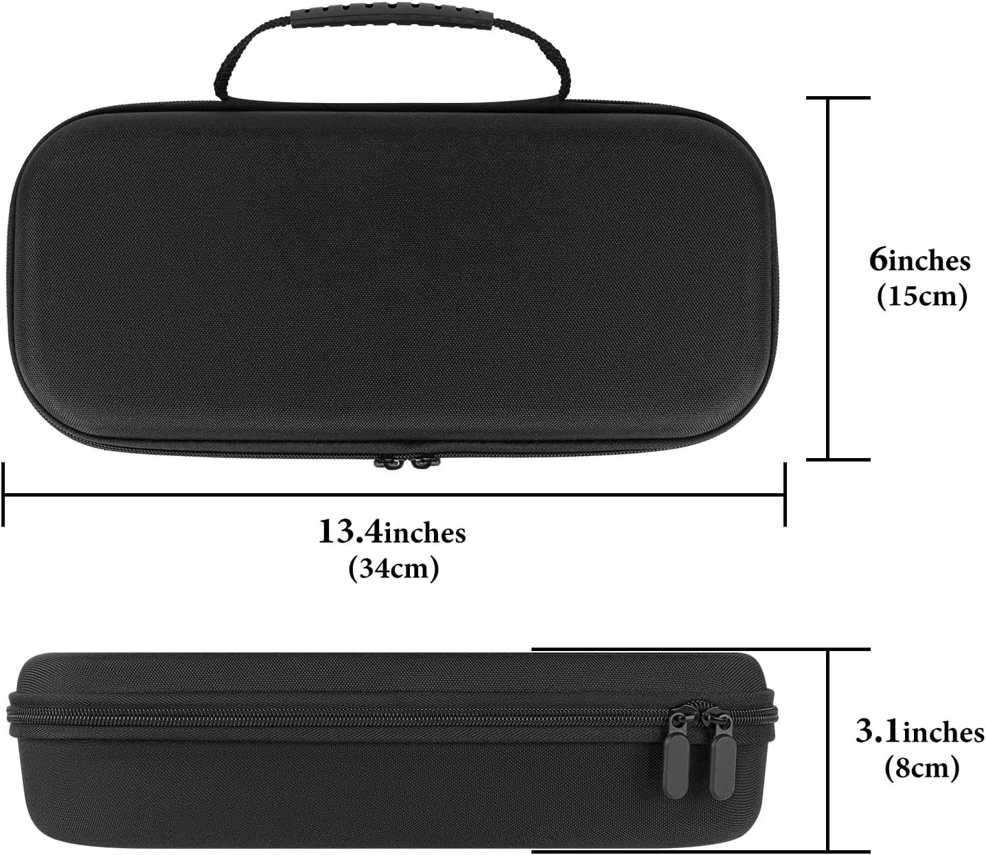 Geekria Storage Case Compatible with Playstation Portal Remote Player, Built-In Stand Design Handheld Gaming Accessories Carrying Case, Shockproof Protective Hard Shell Travel Bag (Black) image number 1