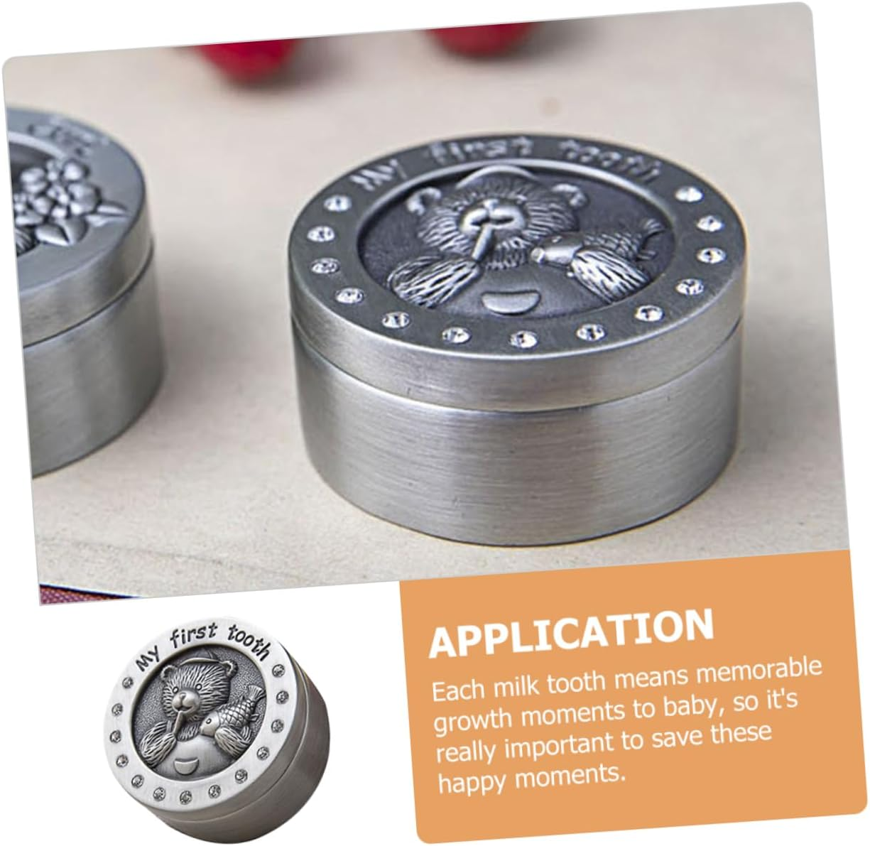 Tooth Storage Box Tooth Collection Organizer with Cartoon Design Boys and Sturdy Keepsake for Teeth Shower Present image number 4