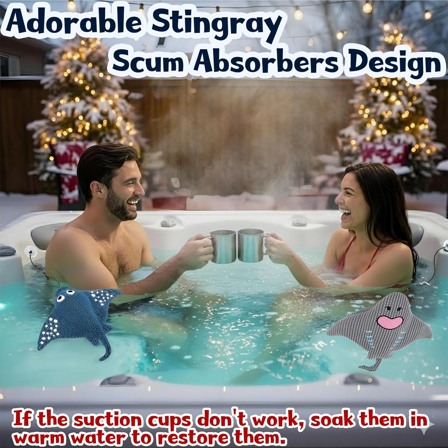 Scum Stingray Hot Tub Cleaner Hot Tub Sponges to Soak up Oils Hot Tub Scum Absorber image number 3