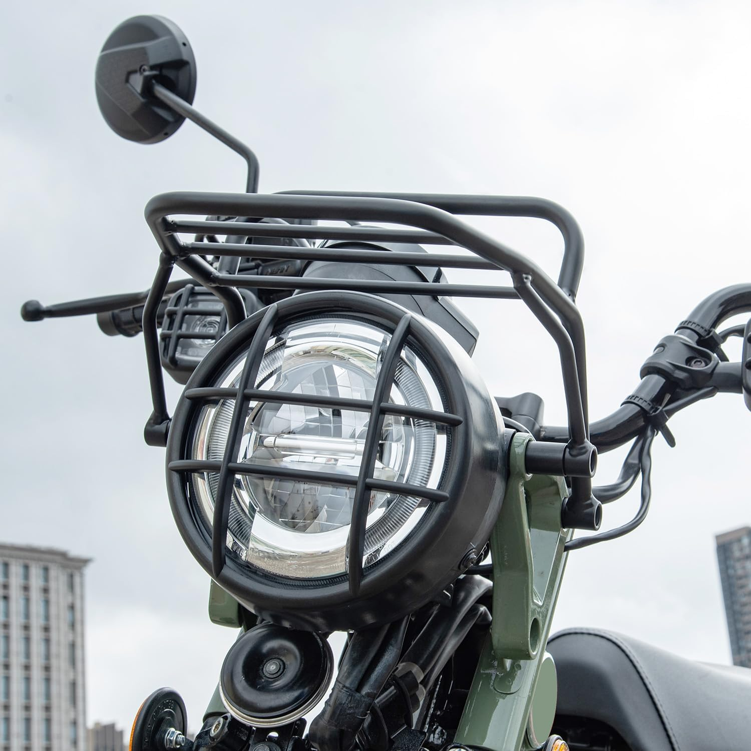 Lorababer Motorcycle Headlight Grille Turn Signal Tail Light Grill Cover Compatible with Ho-Nda CT125 CT 125 Huntercub Hunter Cub 125 2020 2021 2022 2023 Headlamp Protector Accessories image number 6