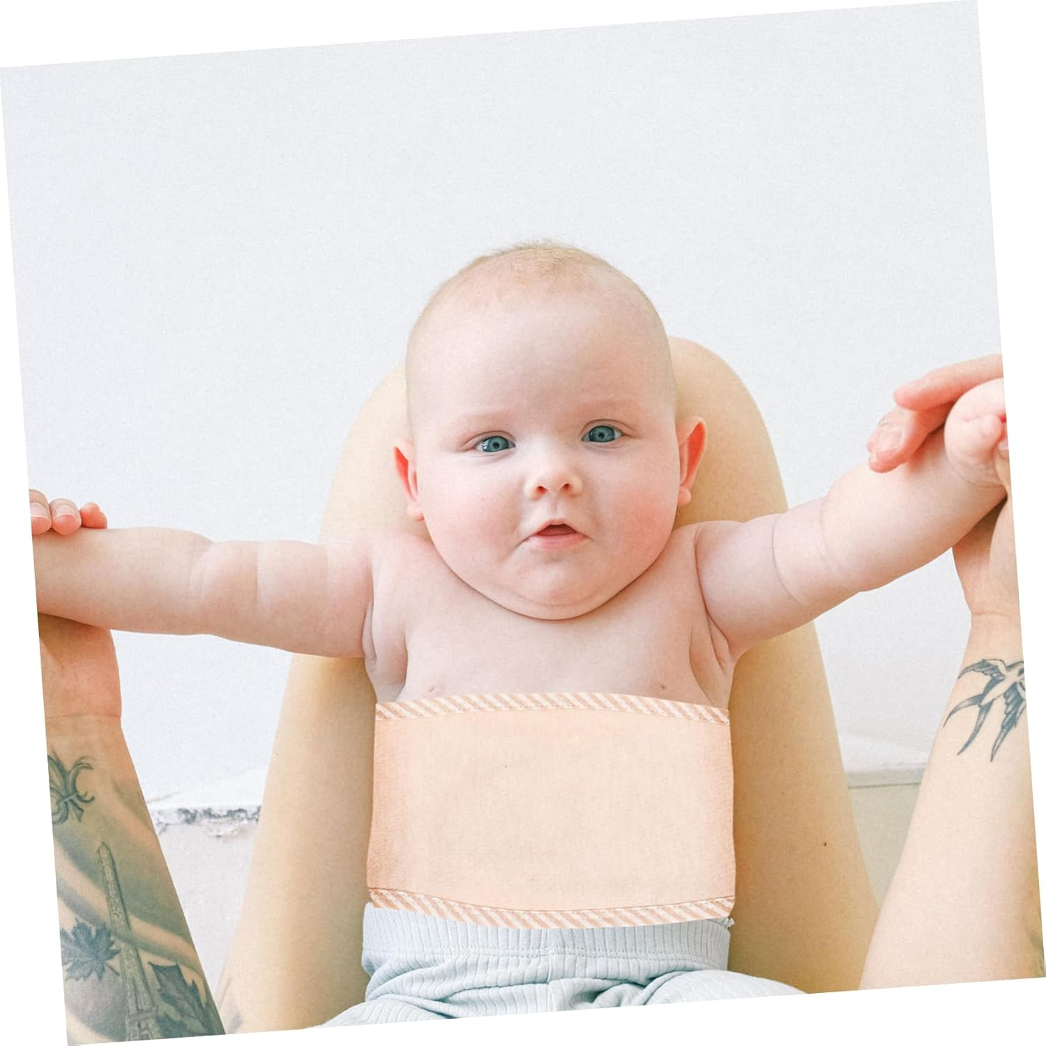 6Pcs Cotton Belly Band Comfortable Newborn Abdomen Bands for Umbilical Cord Care Boy Girl Belly Protectors for Everyday Use image number 1