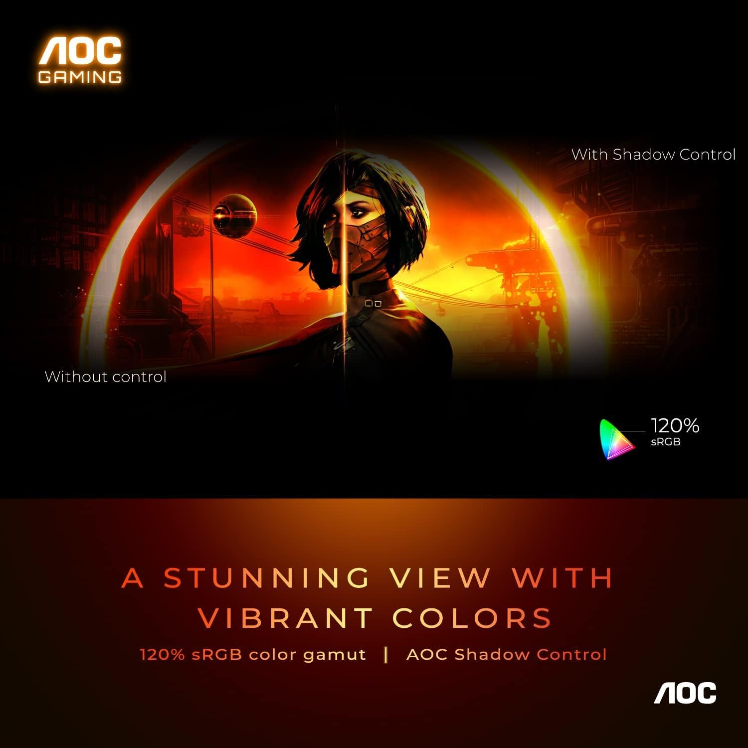 AOC 27 Inch CQ27G3Z QHD Curved Gaming Monitor, Black/Red