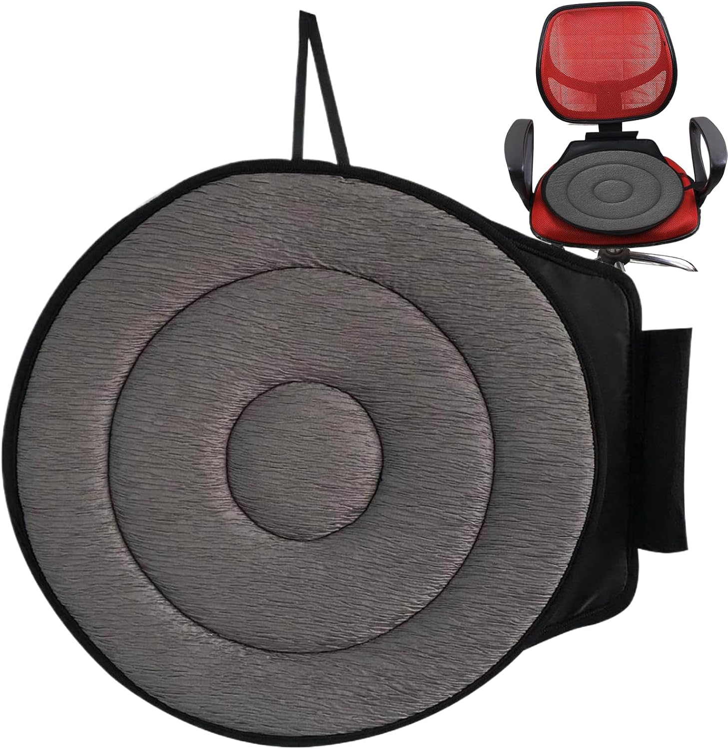 Portable Car Seat, Swivel Car Seat 18X16In Breathable Ergonomic 360 Rotating Cushion for for Elderly, Disabled, Pregnant Woman image number 4