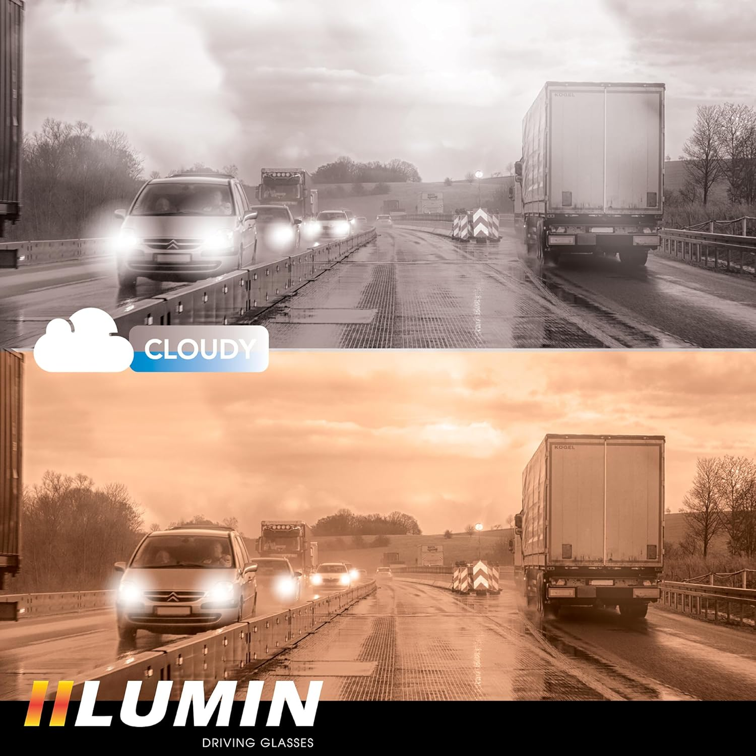 Illumin Night Driving Glasses - All-Weather Glasses for Improved Road Safety, Advanced High Optical Quality Lenses image number 5